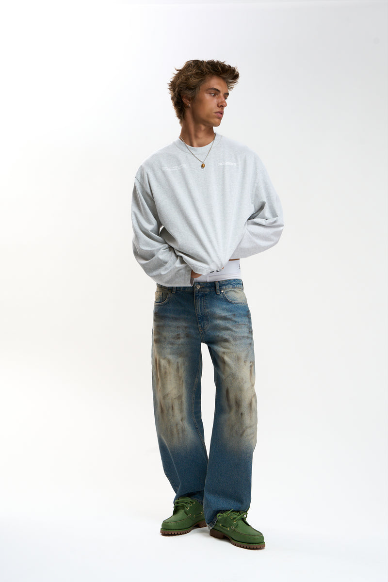Worldwide Grey Melange Longsleeve