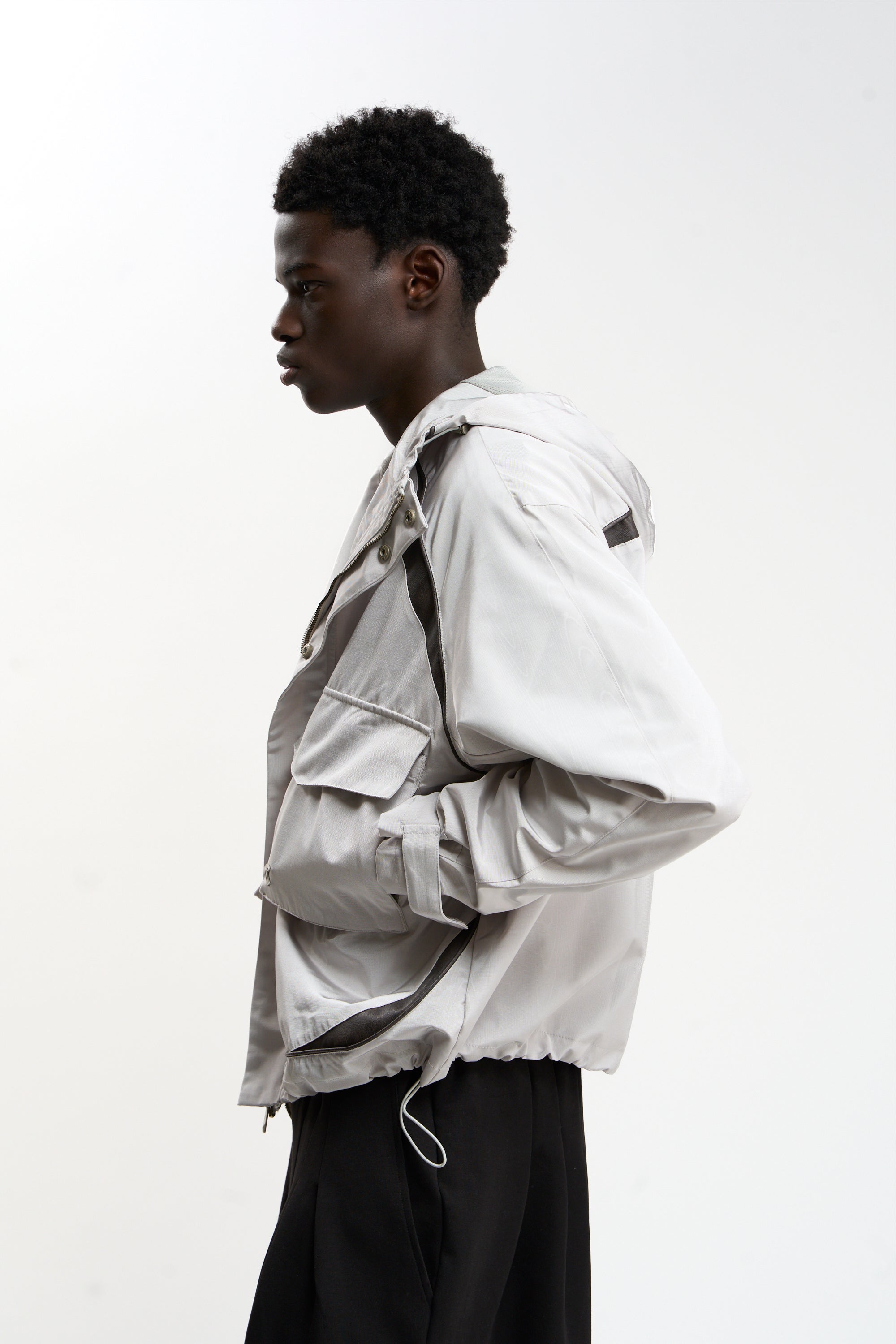 Woody Grey Essential Windbreaker