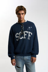 Metal Navy Knit