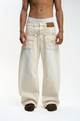 Check Ecru Pants