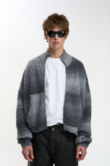 Delorette Grey Knit Zipper