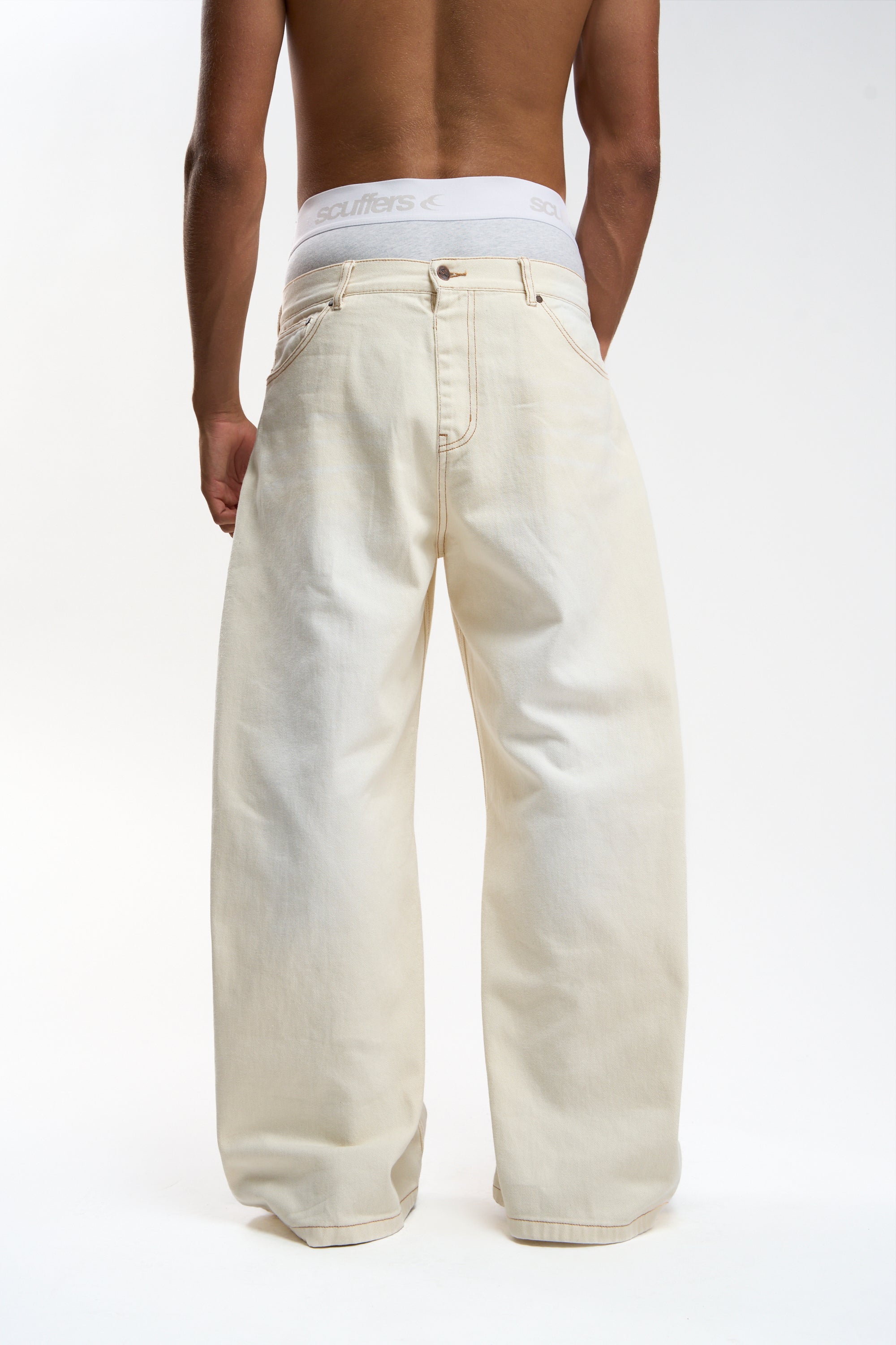 Check Ecru Pants