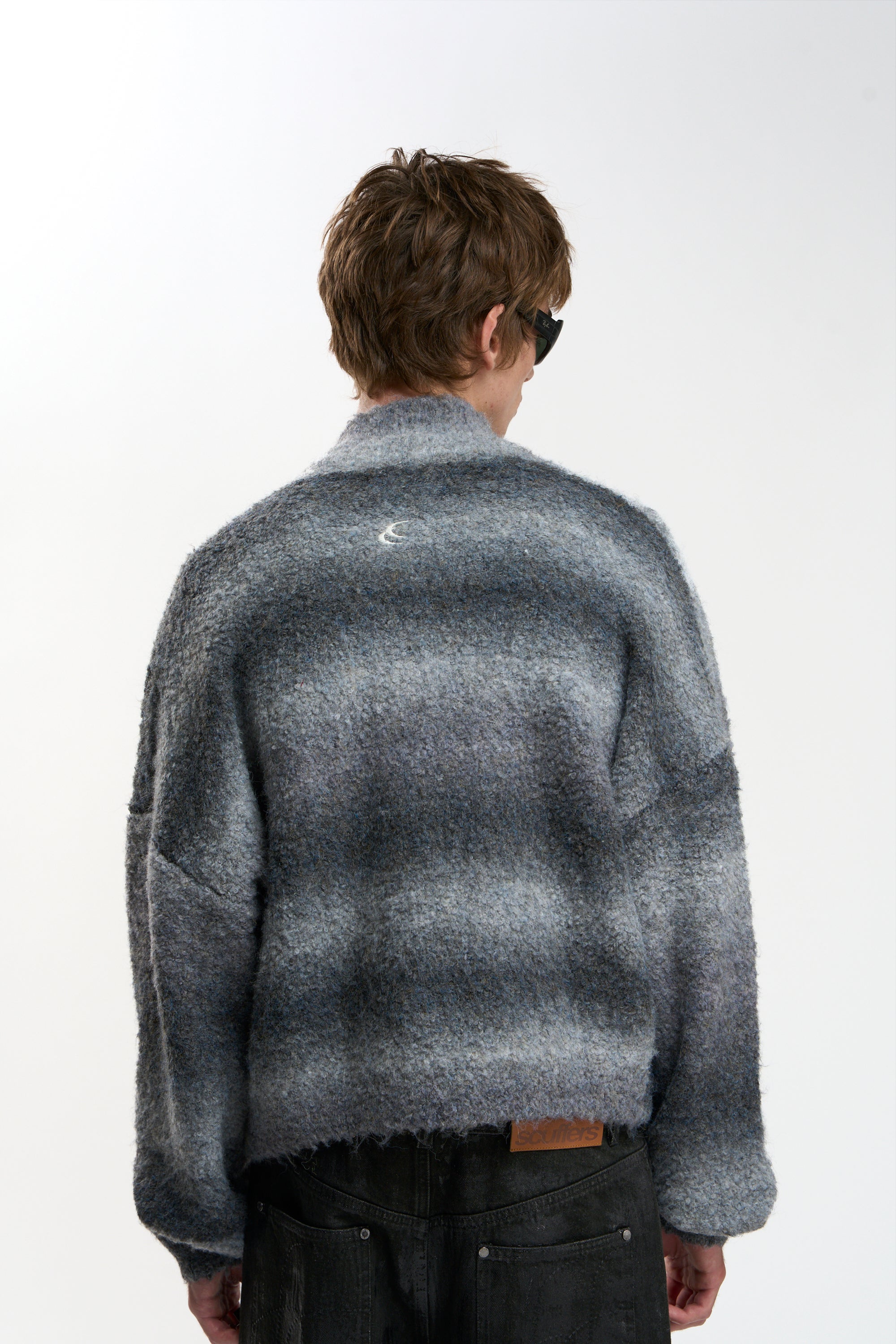 Delorette Grey Knit Zipper