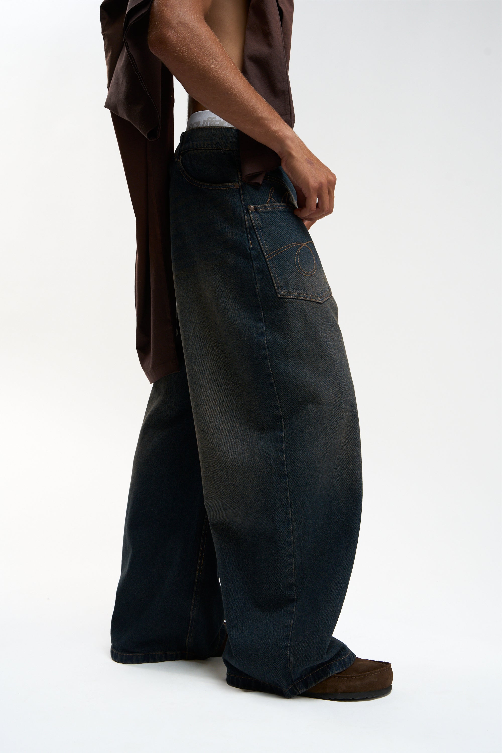 Check Blue Pants