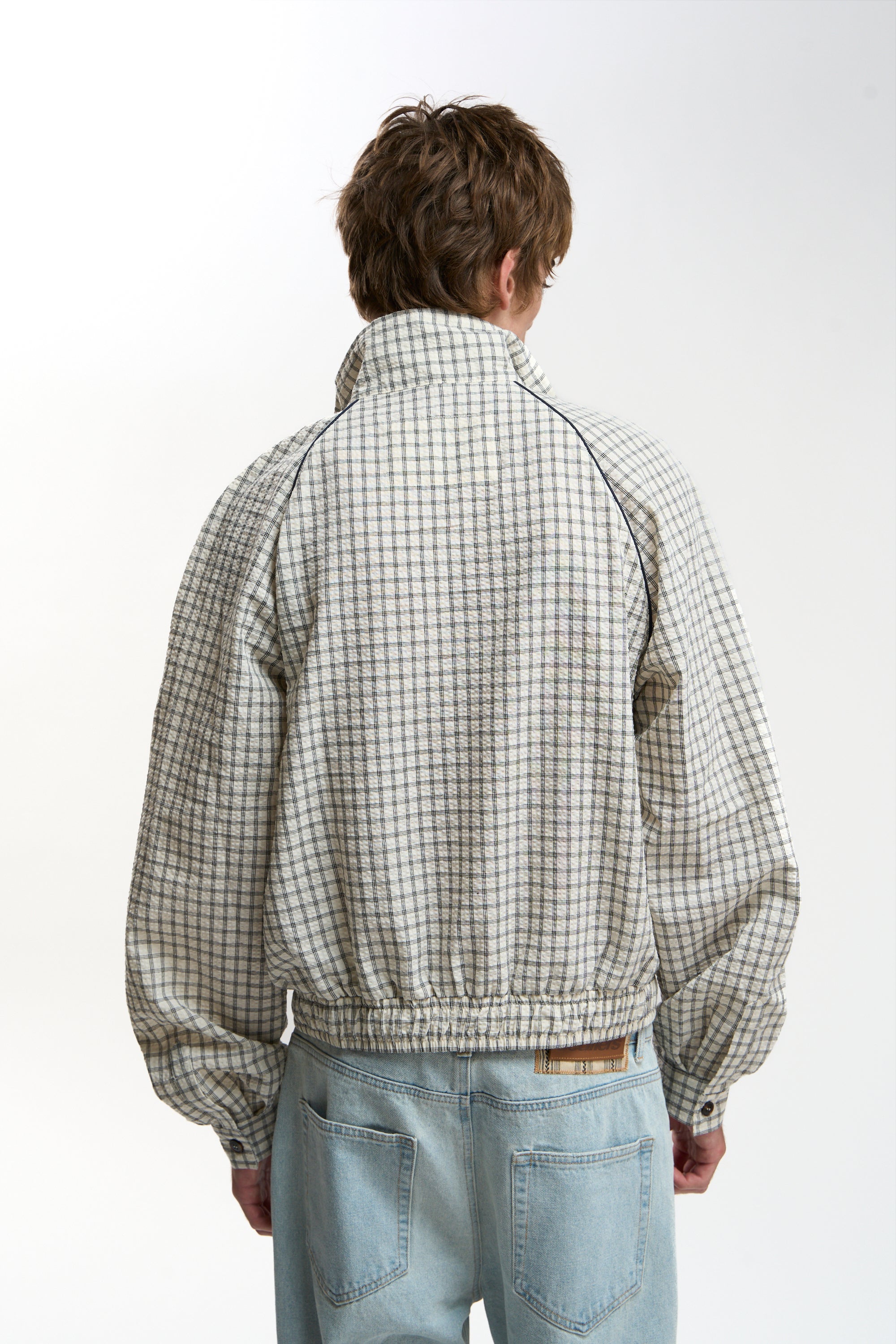 Chamise Checkered Ecru Zipper