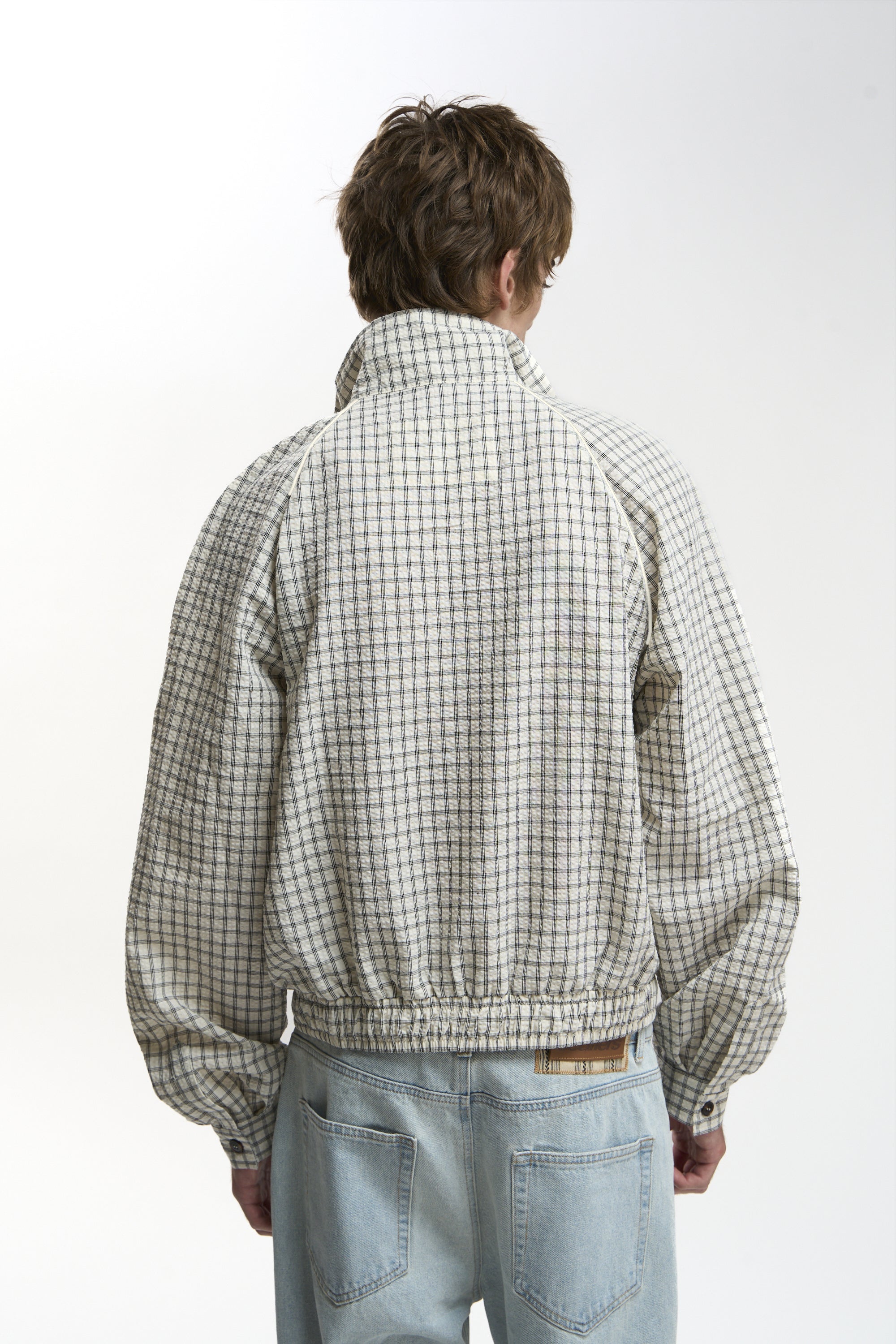 Chamise Checkered Ecru Zipper
