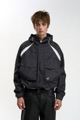 Taxidermy Black Windbreaker