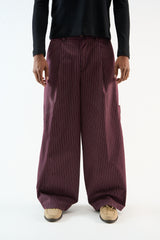 Pinstripe Burgundy Pants