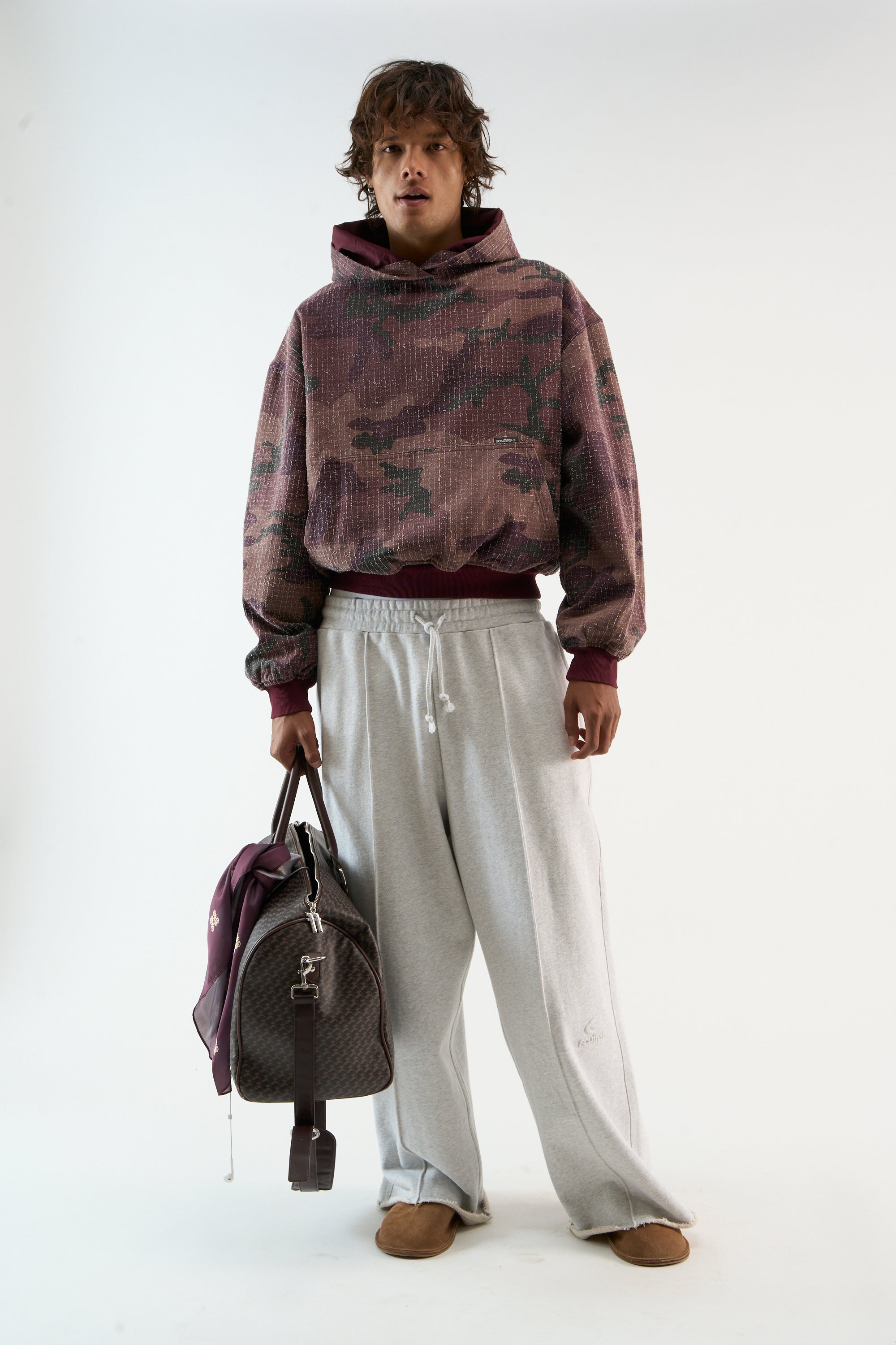 Ripstop Burgundy Hoodie