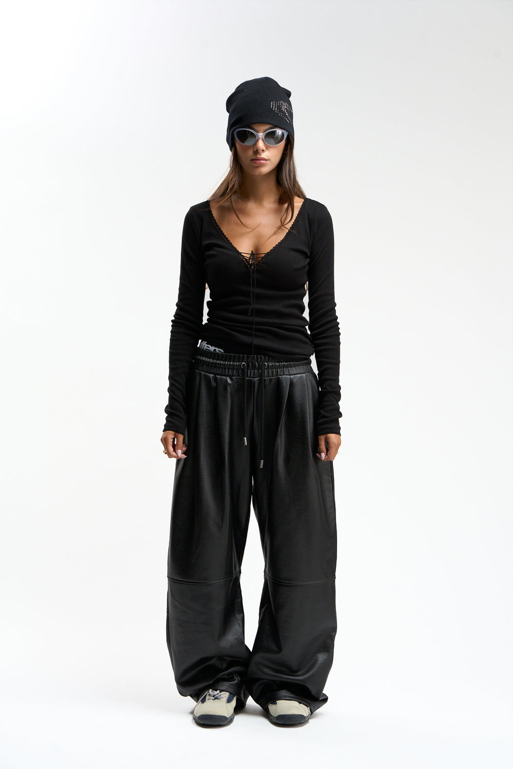 Cuir Black Pants