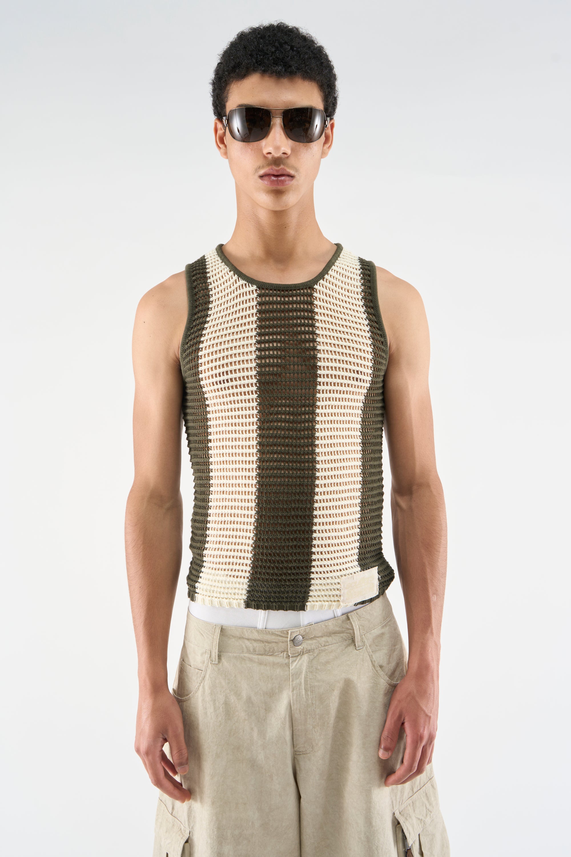 Spider Ecru Tank Top – Scuffers