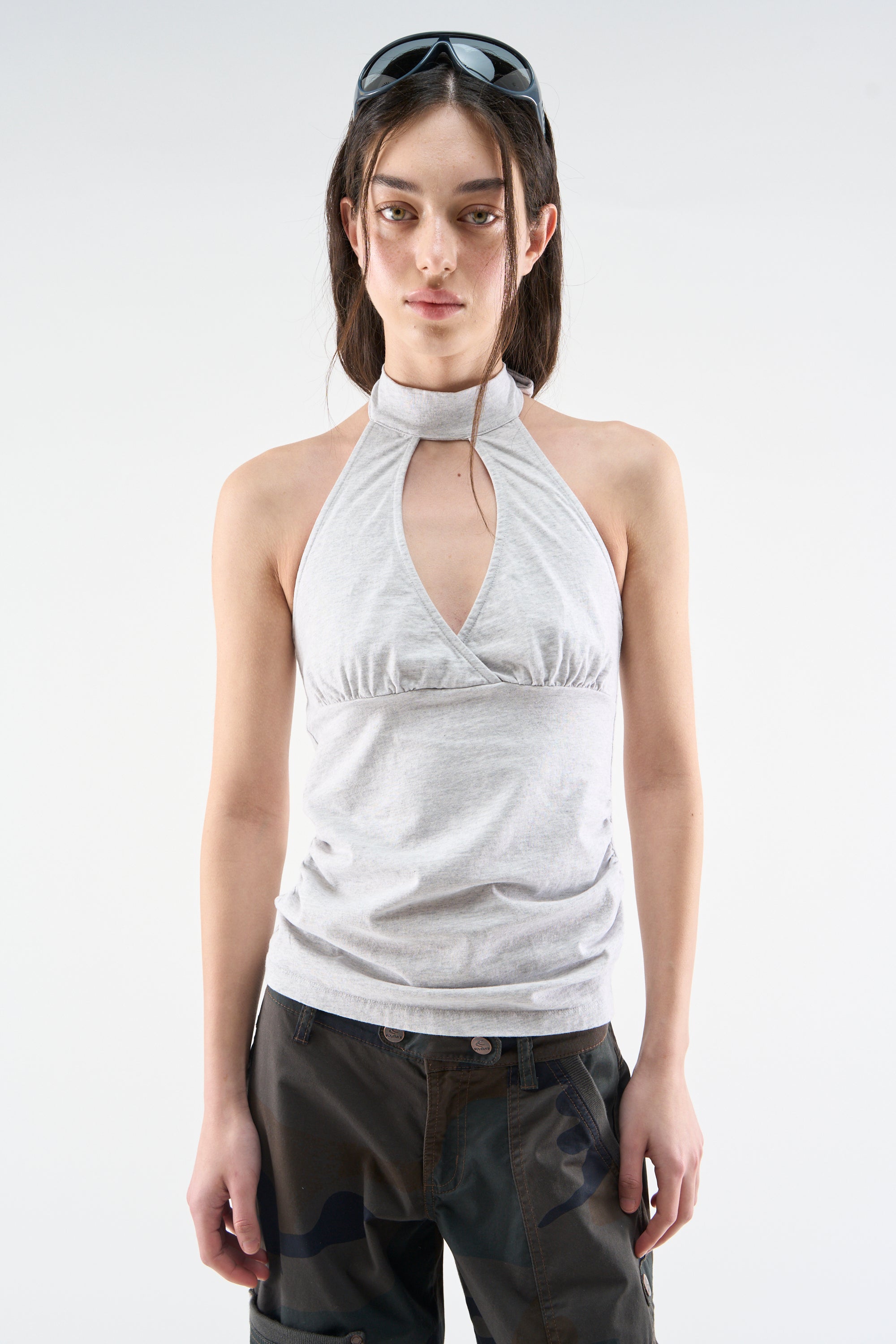 City Grey Melange Top