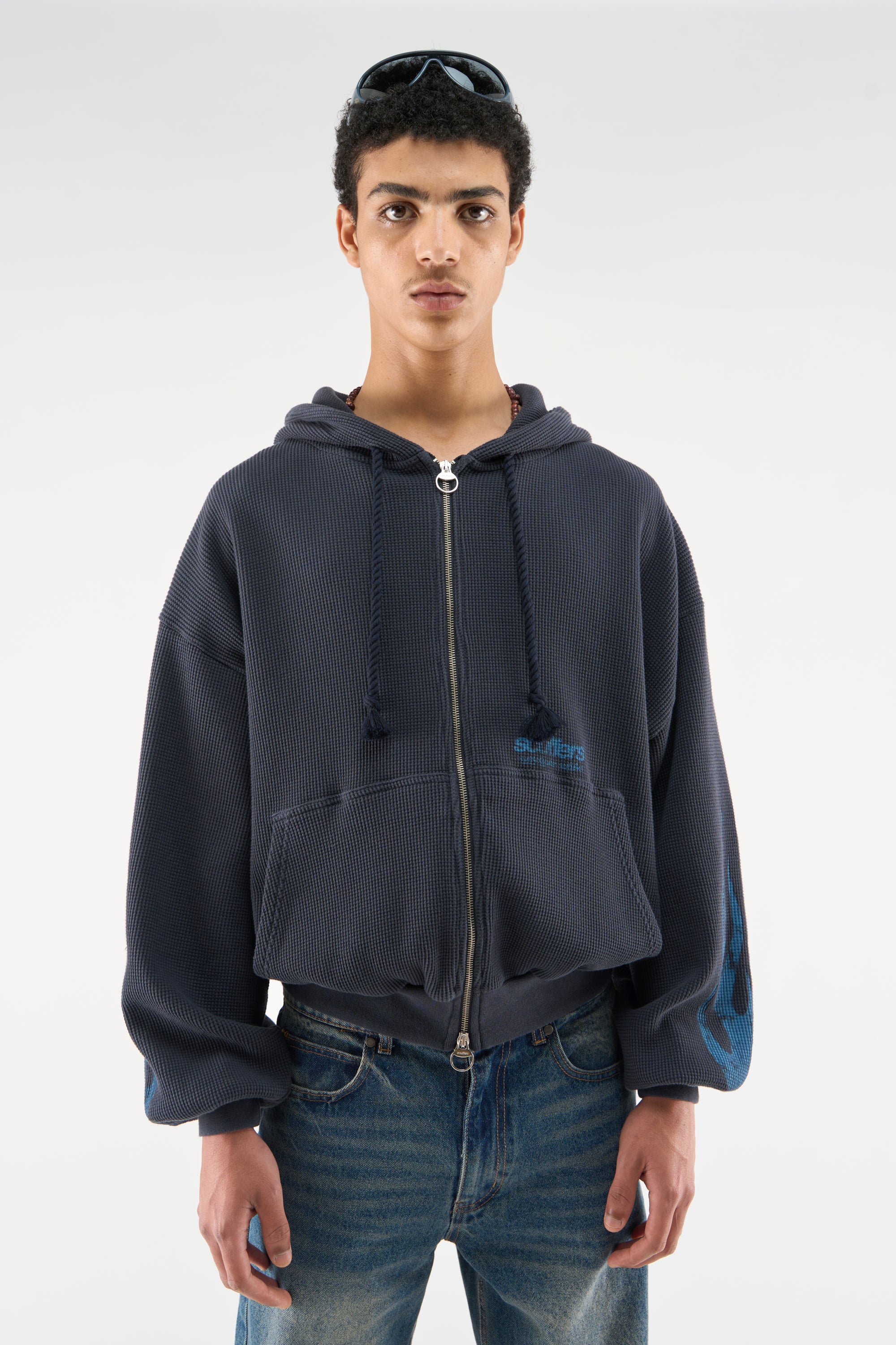 Flame Navy Zipper – Scuffers