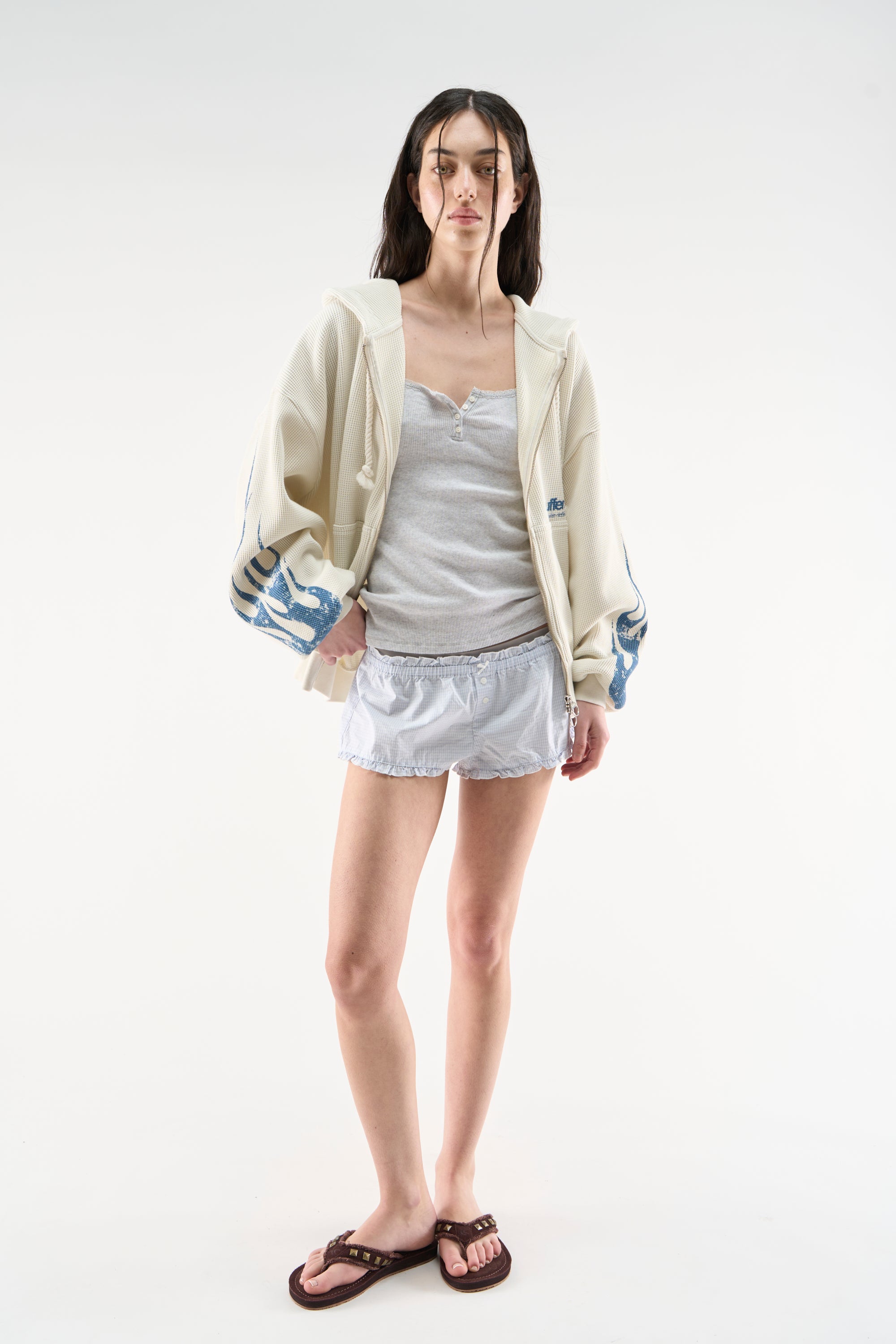 Flame Ecru Zipper