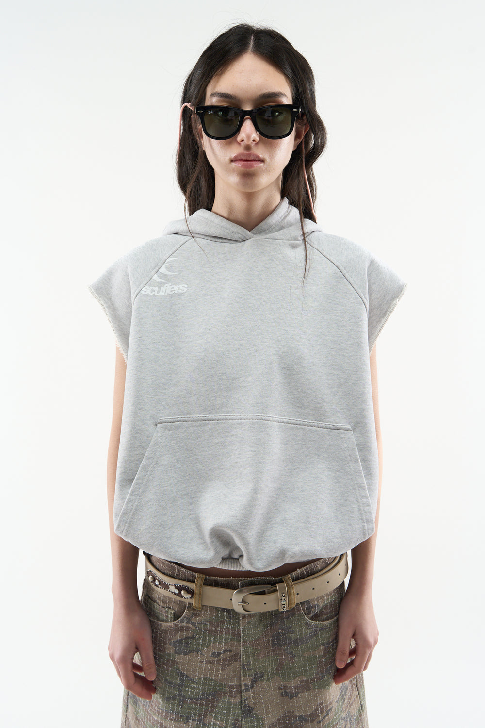 No Gym Grey Melange Hoodie