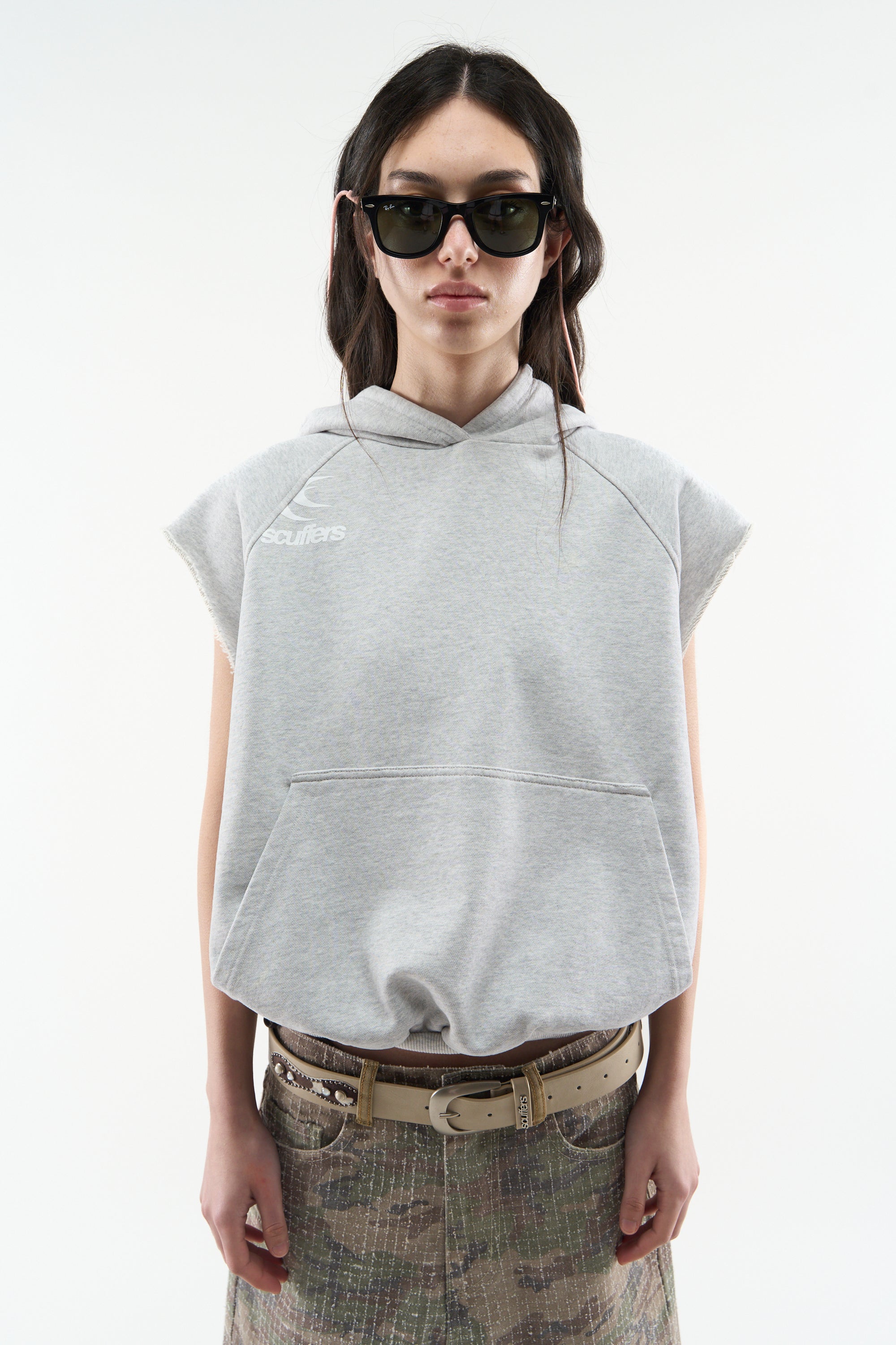 No Gym Grey Melange Hoodie