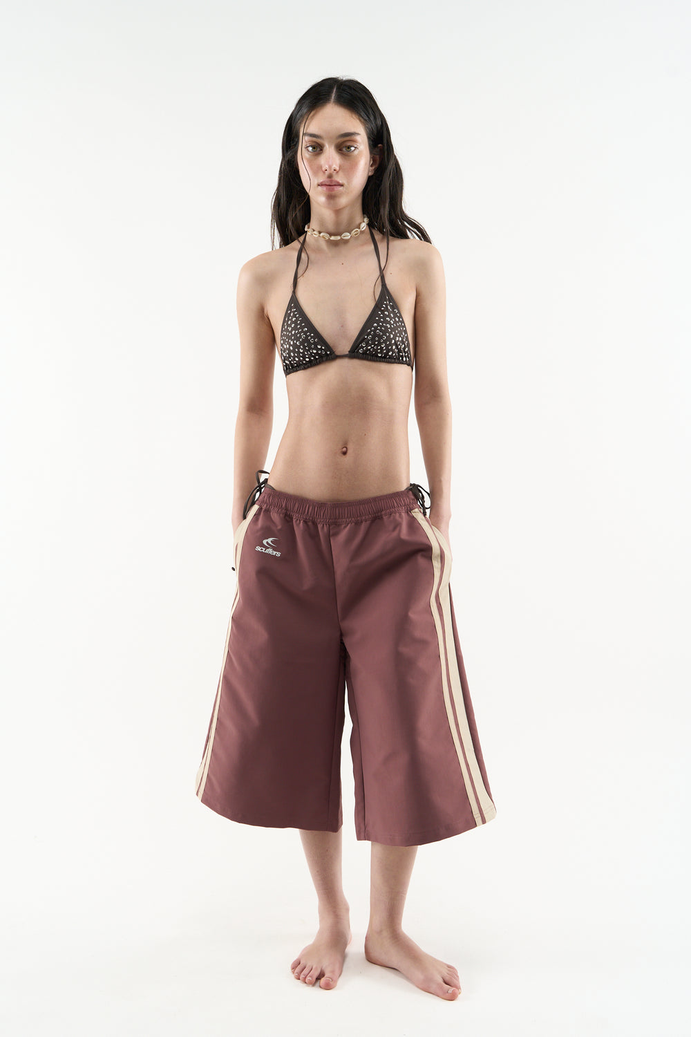 Tech Burgundy Jorts