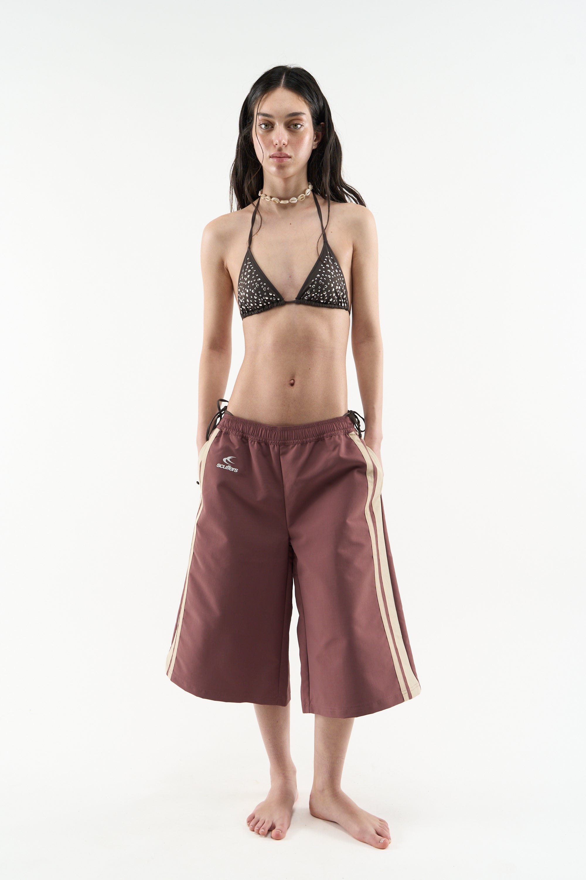 Tech Burgundy Jorts
