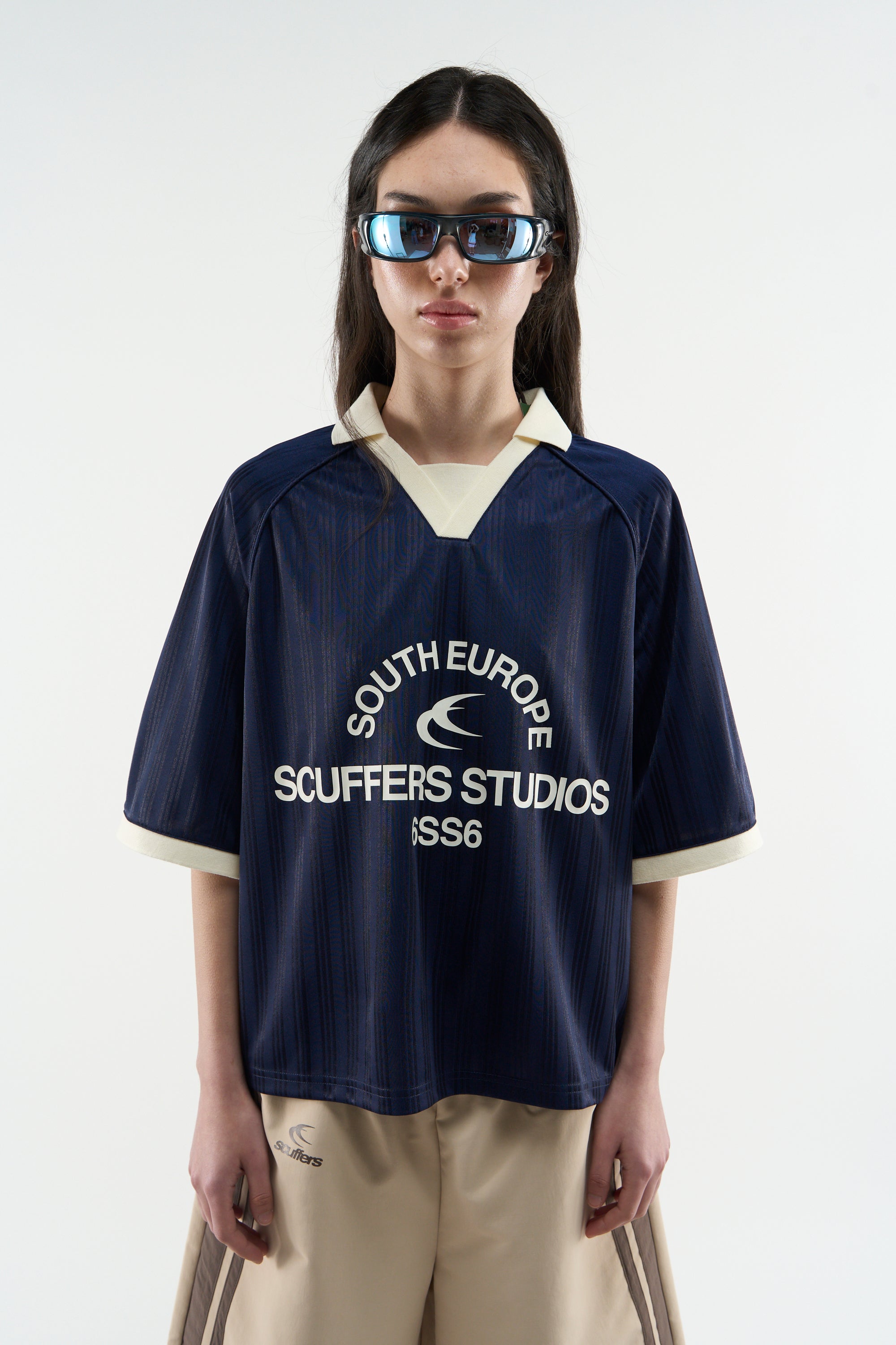 Rising Navy Football T-Shirt
