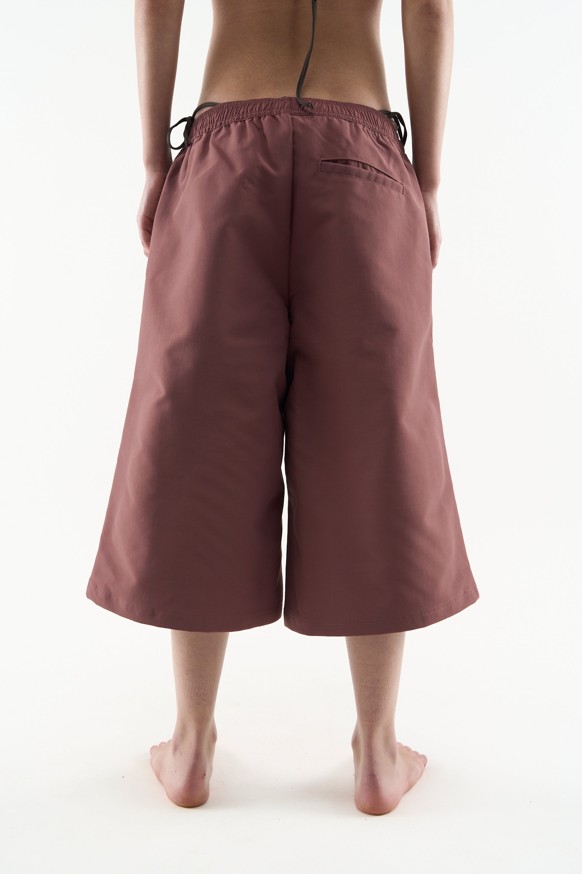 Tech Burgundy Jorts