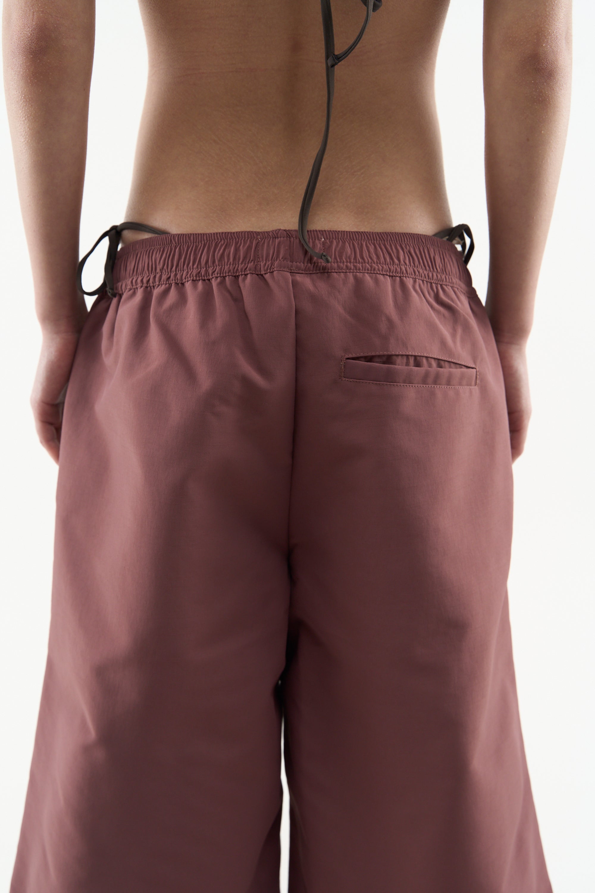 Tech Burgundy Jorts
