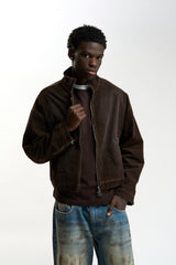 Corduroy Flared Brown Jacket