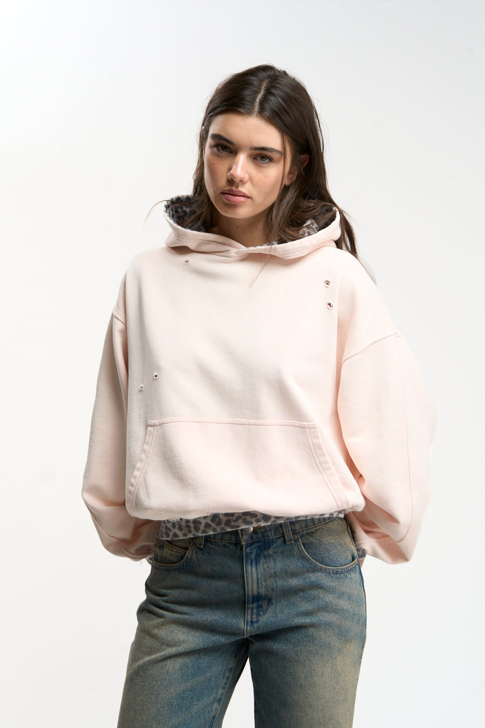 Leo Light Pink Hoodie