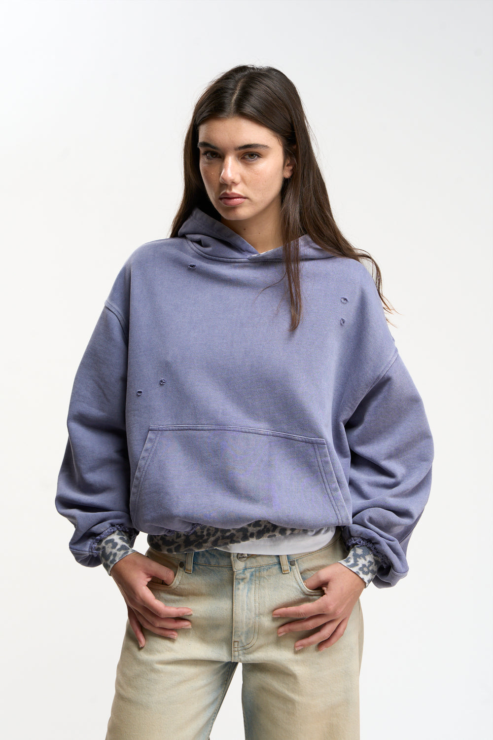 Leo Purple Hoodie