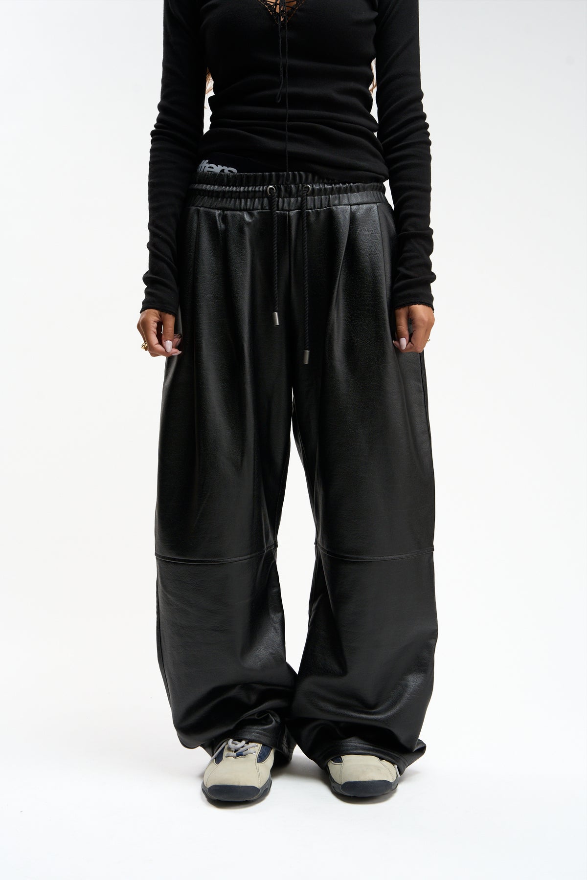 Cuir Black Pants