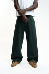 Pinstripe Carrie Green Pants