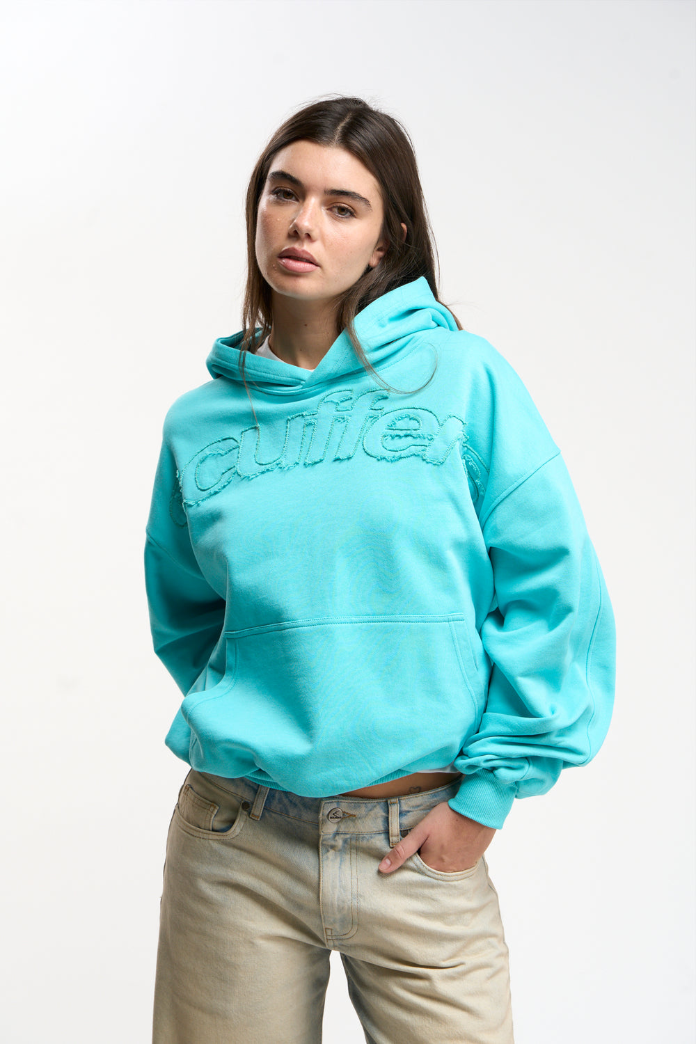 Raw Light Blue Hoodie