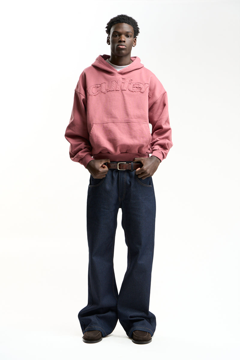 Raw Burgundy Hoodie