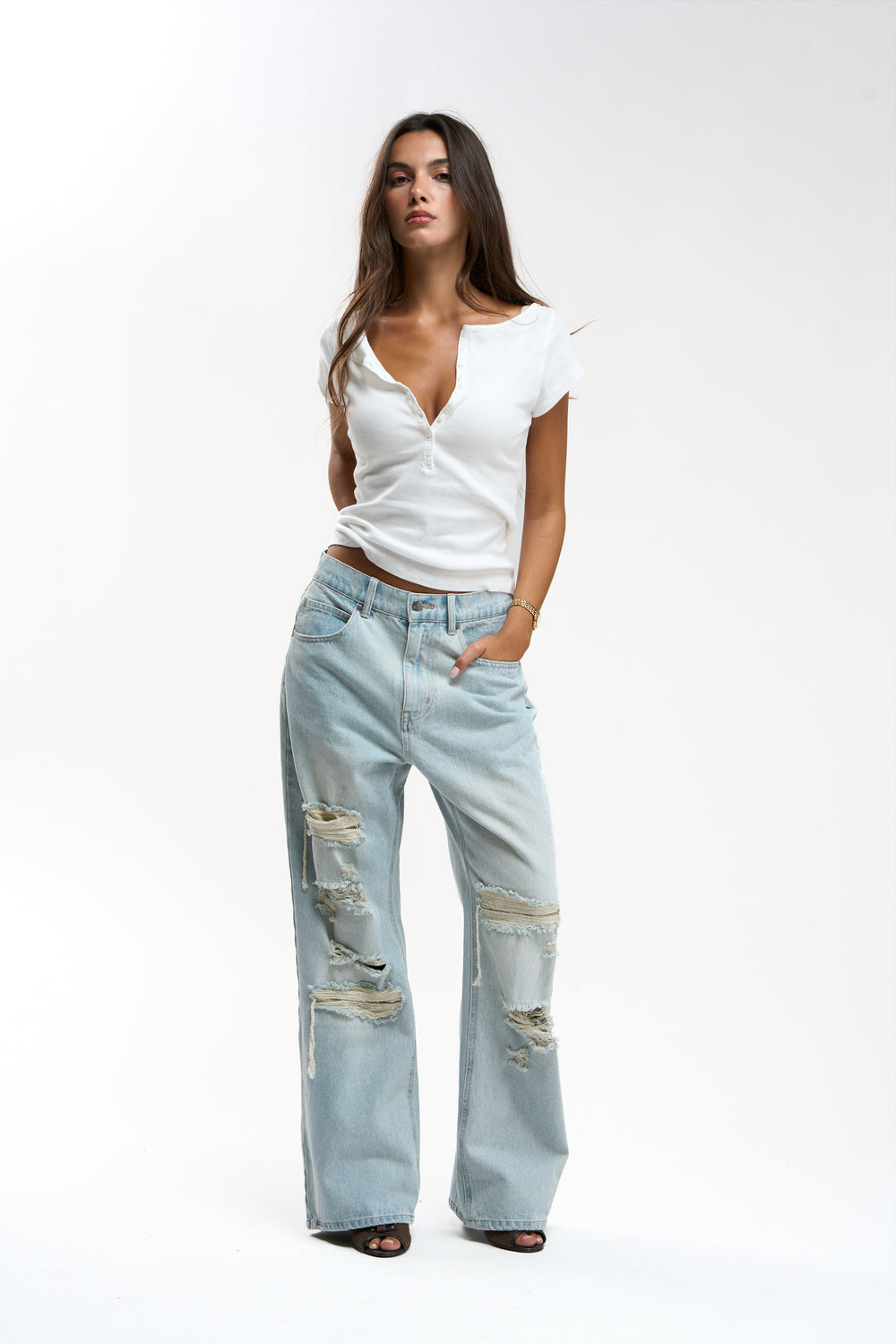 Shanghai Light Blue Pants