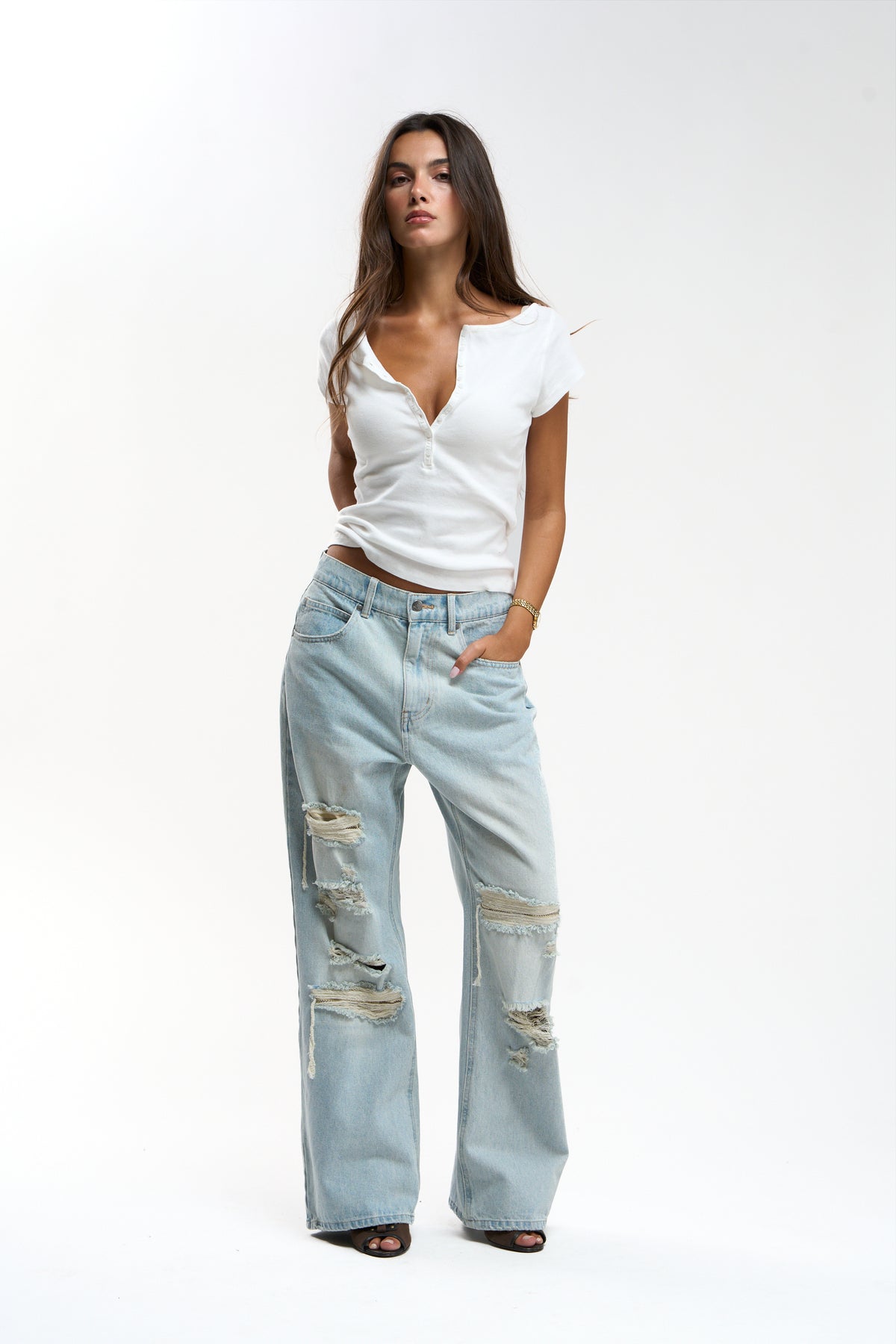 Shanghai Light Blue Pants