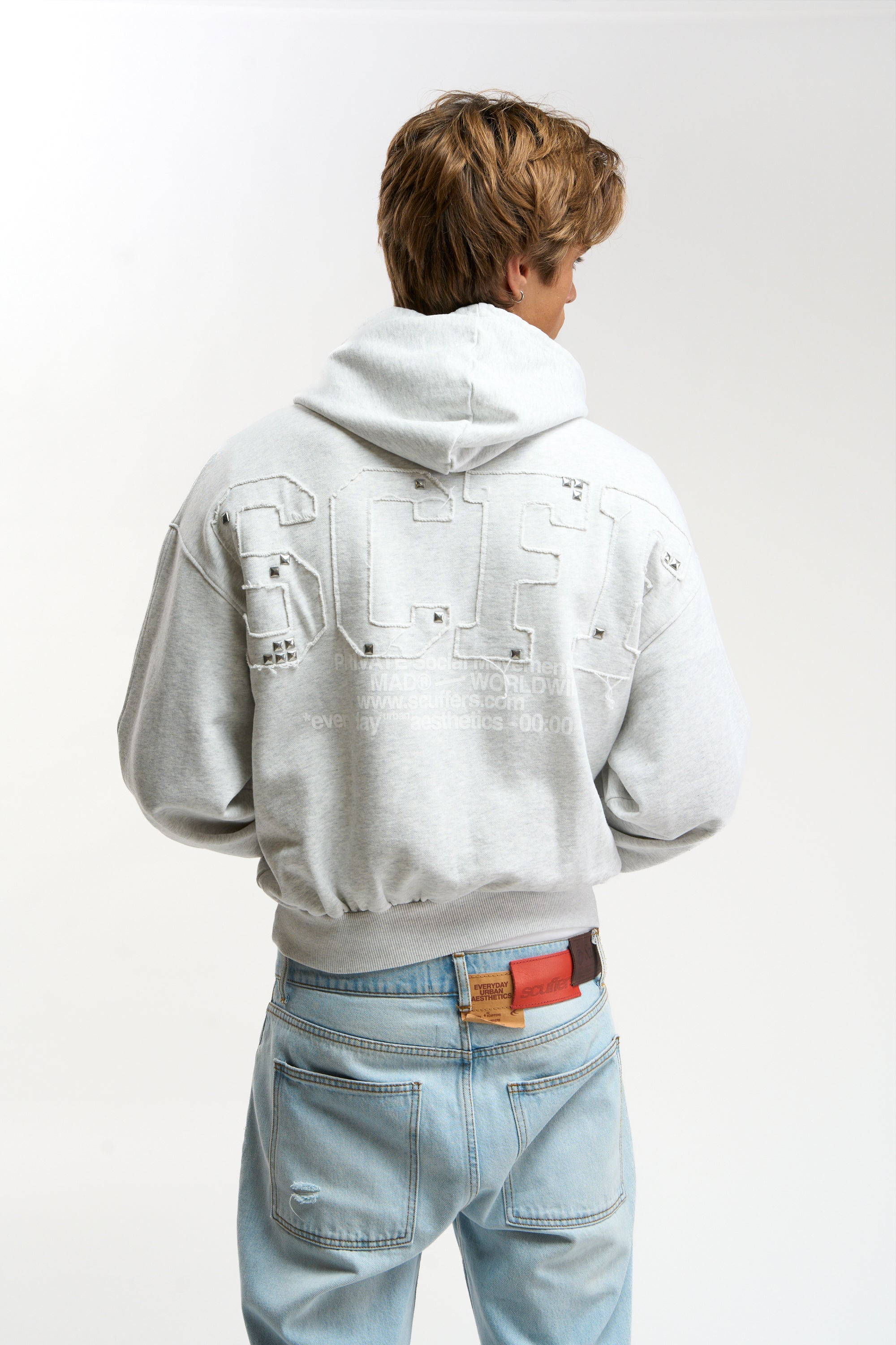 Worldwide Grey Melange Hoodie – Scuffers