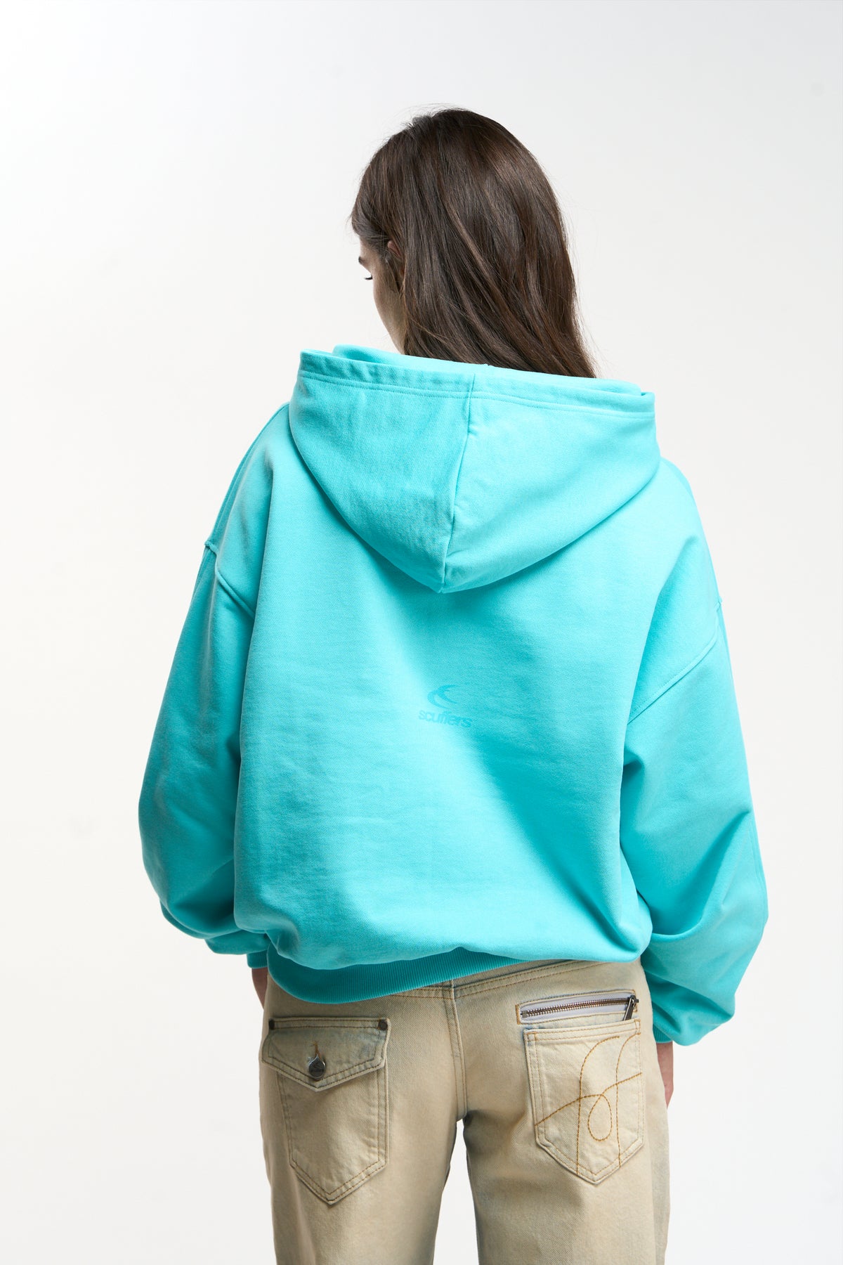 Raw Light Blue Hoodie
