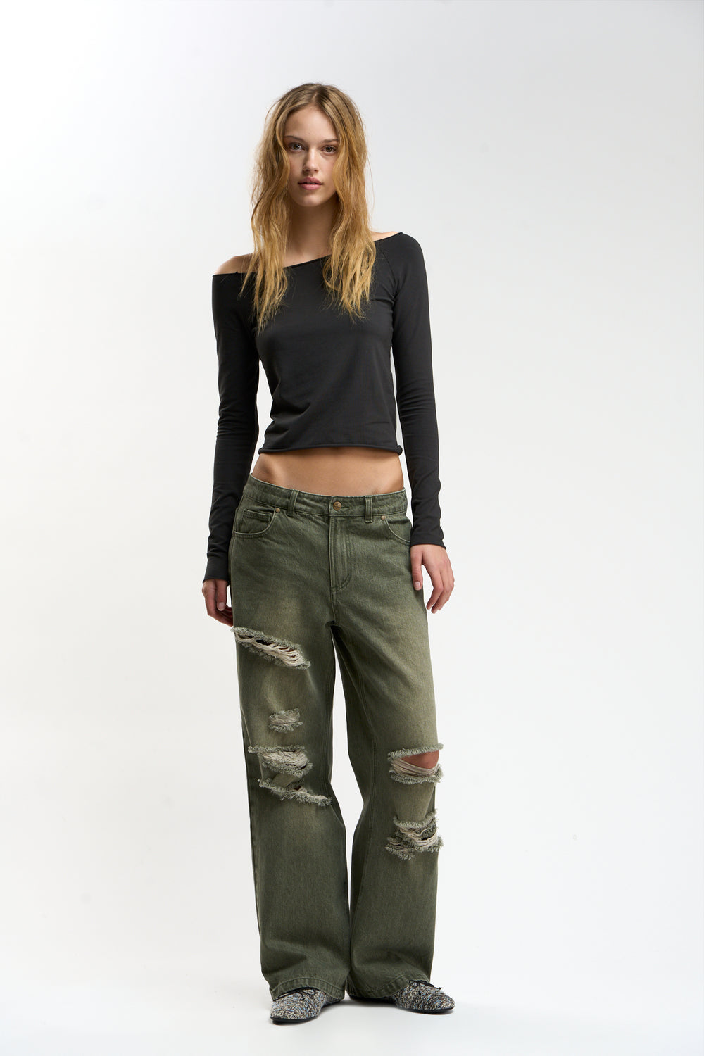 Metal Green Pants