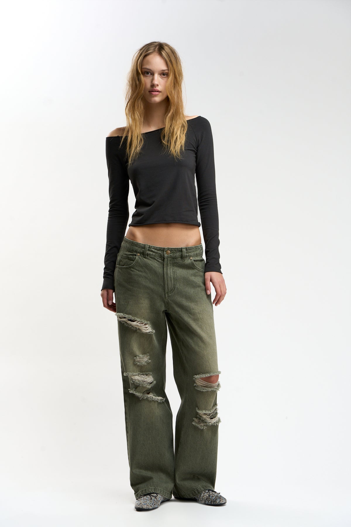 Metal Green Pants