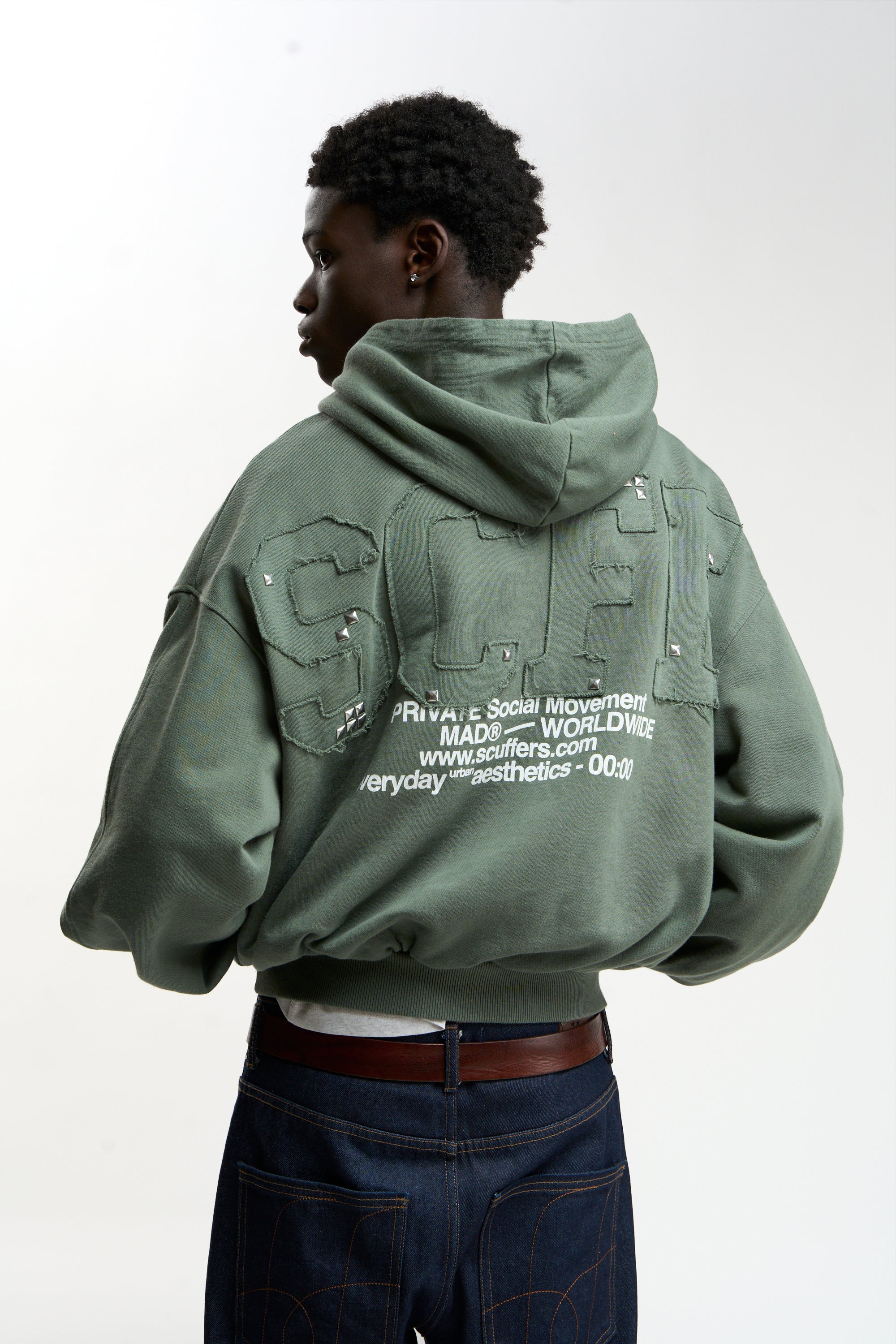 Worldwide Green Hoodie - Oversized Hoodie | Scuffers