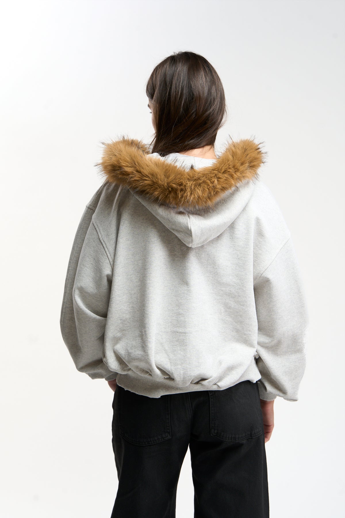 Track Grey Melange Zipper