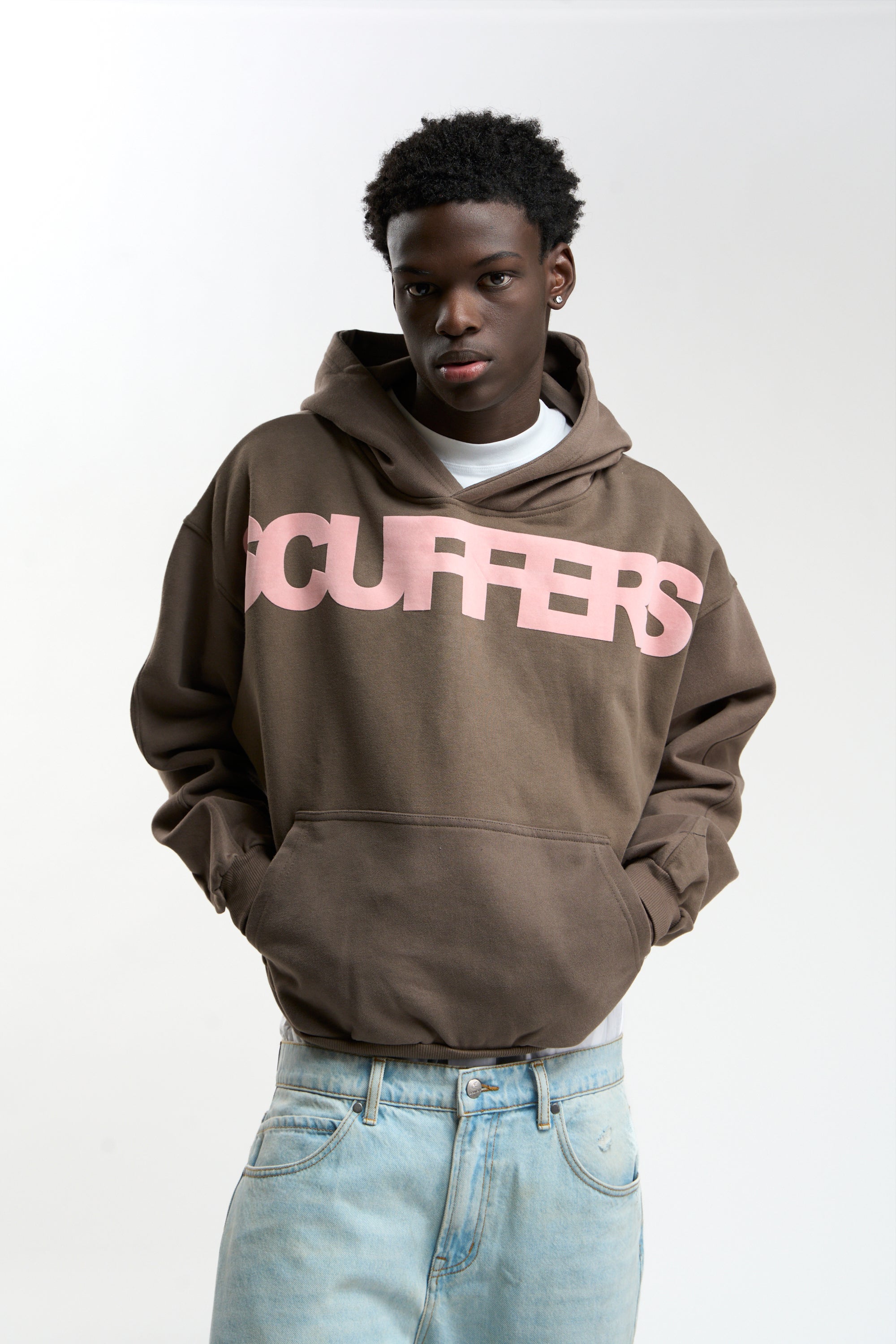 新品タグ付き Scuffers Flock hoodie Mサイズ Flock Brown Hoodie - Oversized Hoodie | Scuffers