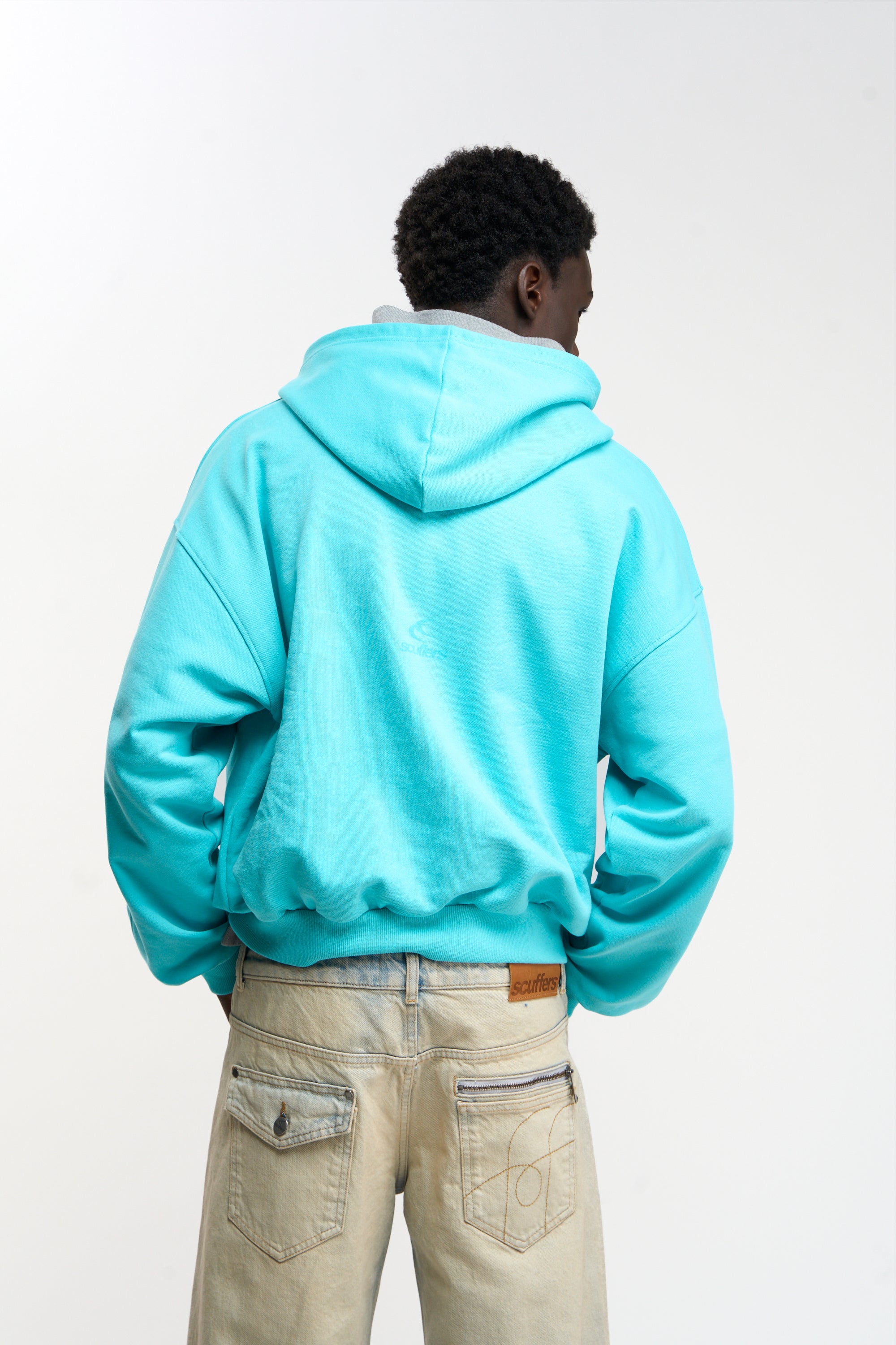 Raw Light Blue Hoodie