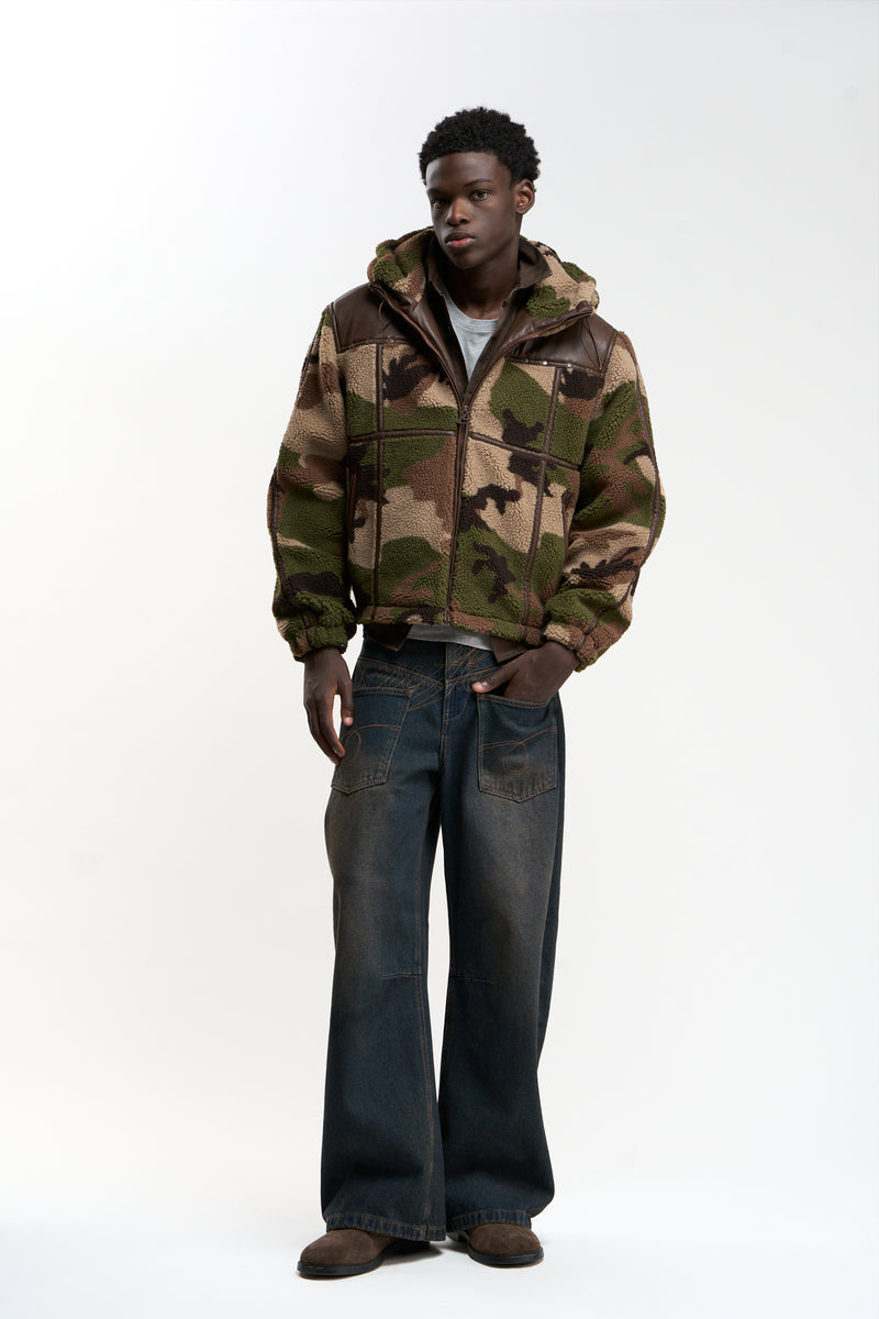 Casie Camo Fleece Jacket