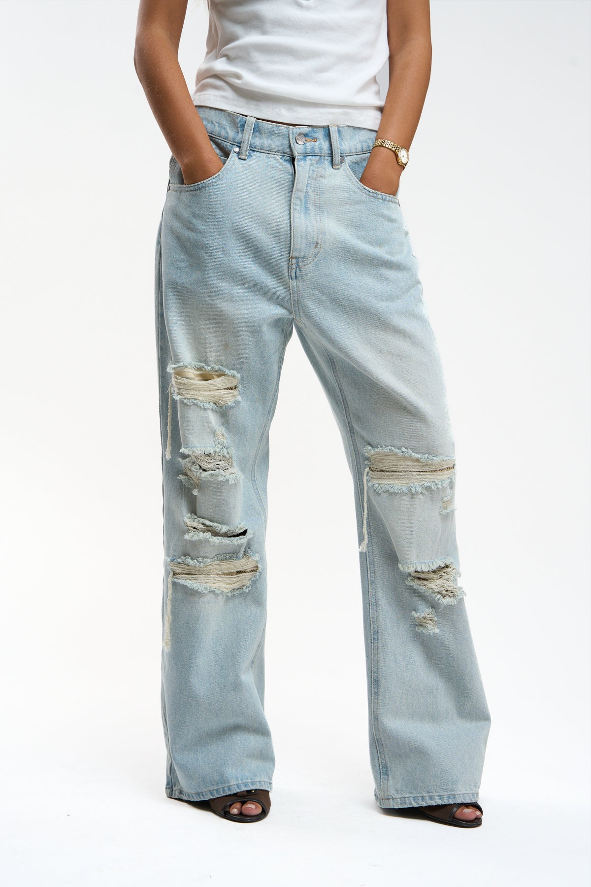 Shanghai Light Blue Pants