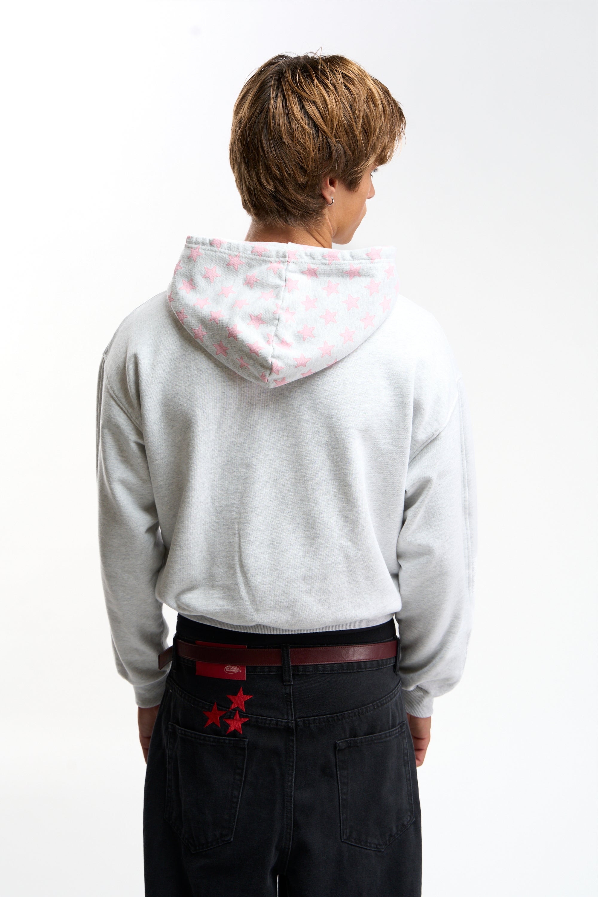 Raw Pop Grey Melange Hoodie