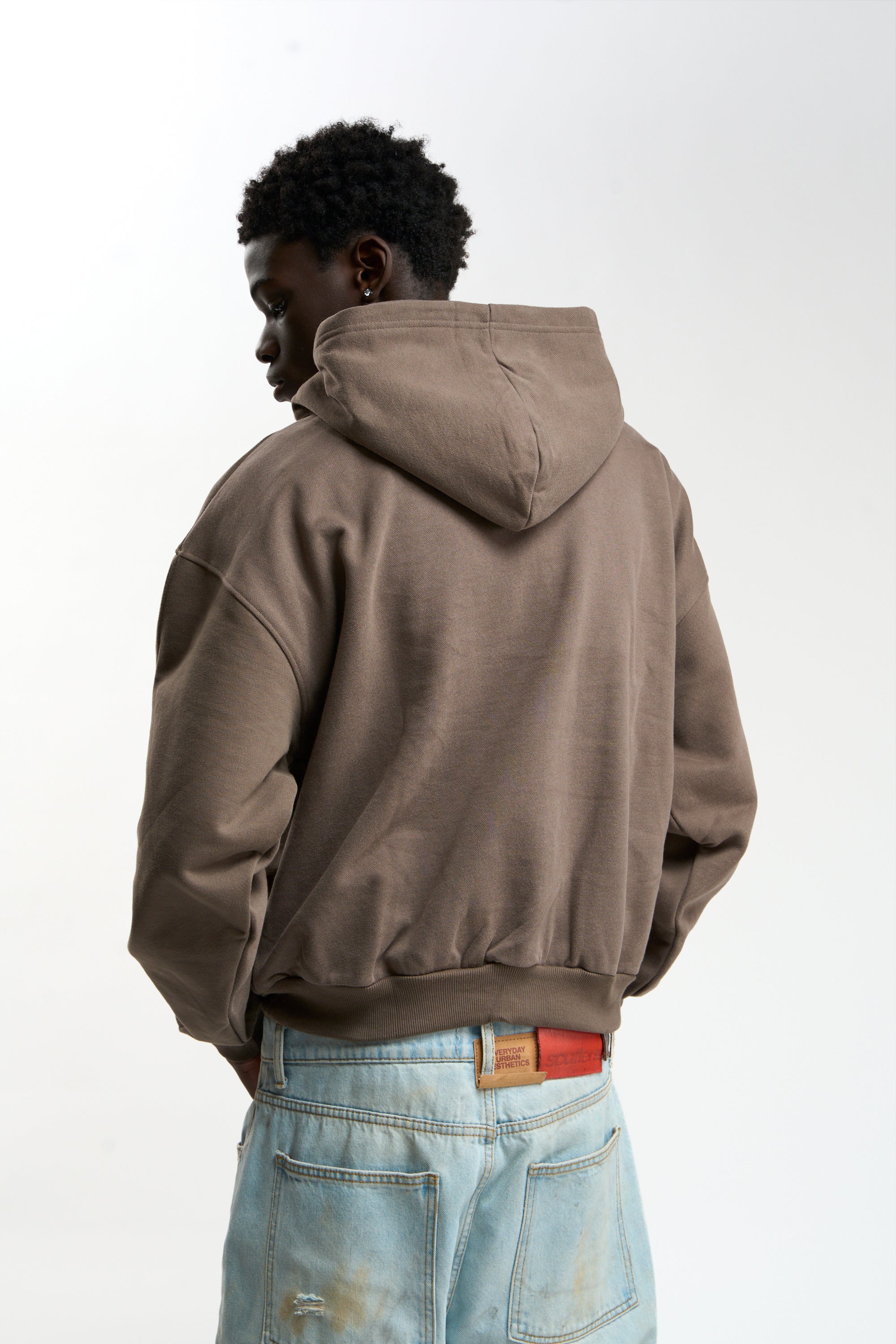 Flock Brown Hoodie - Oversized Hoodie | Scuffers
