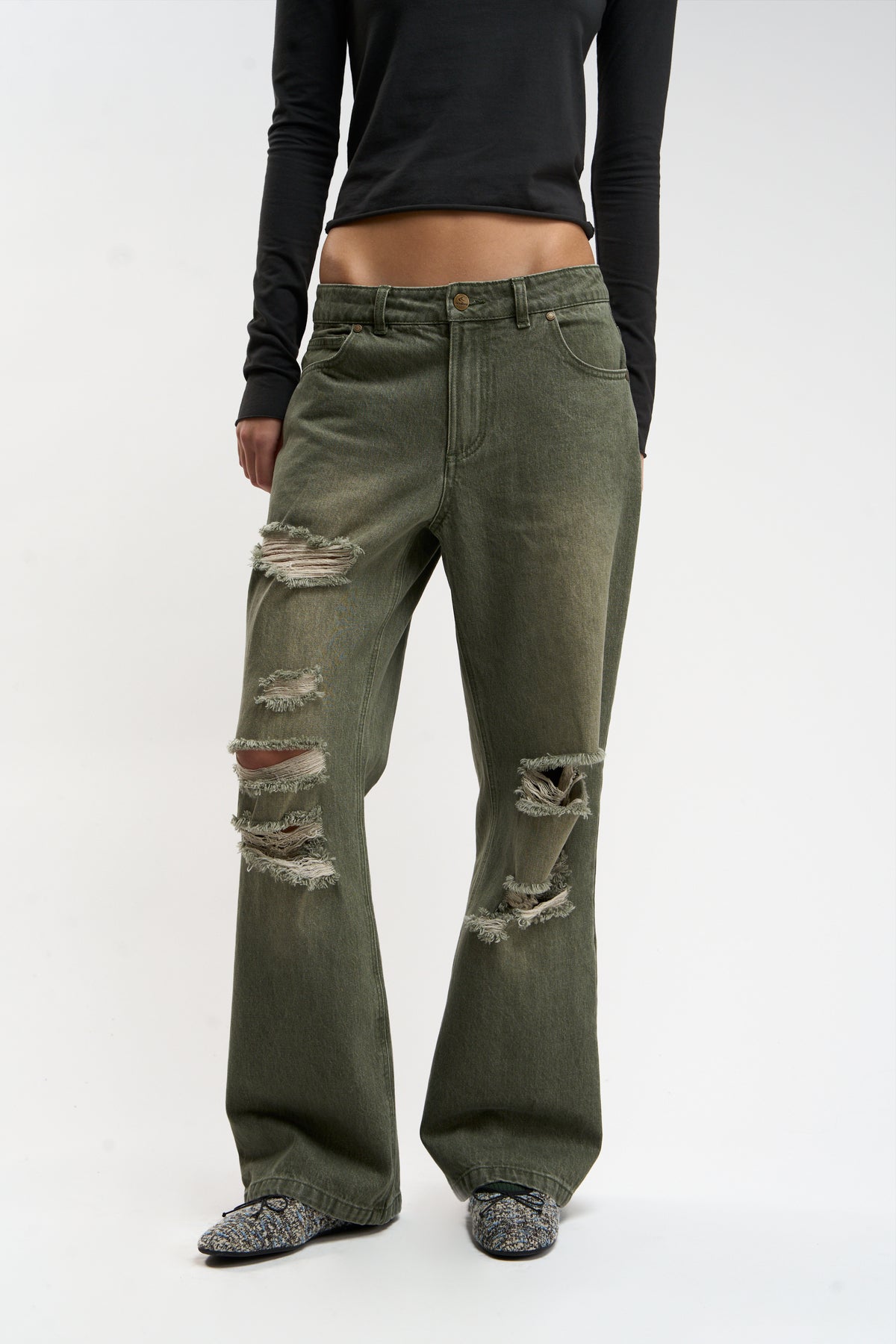 Metal Green Pants