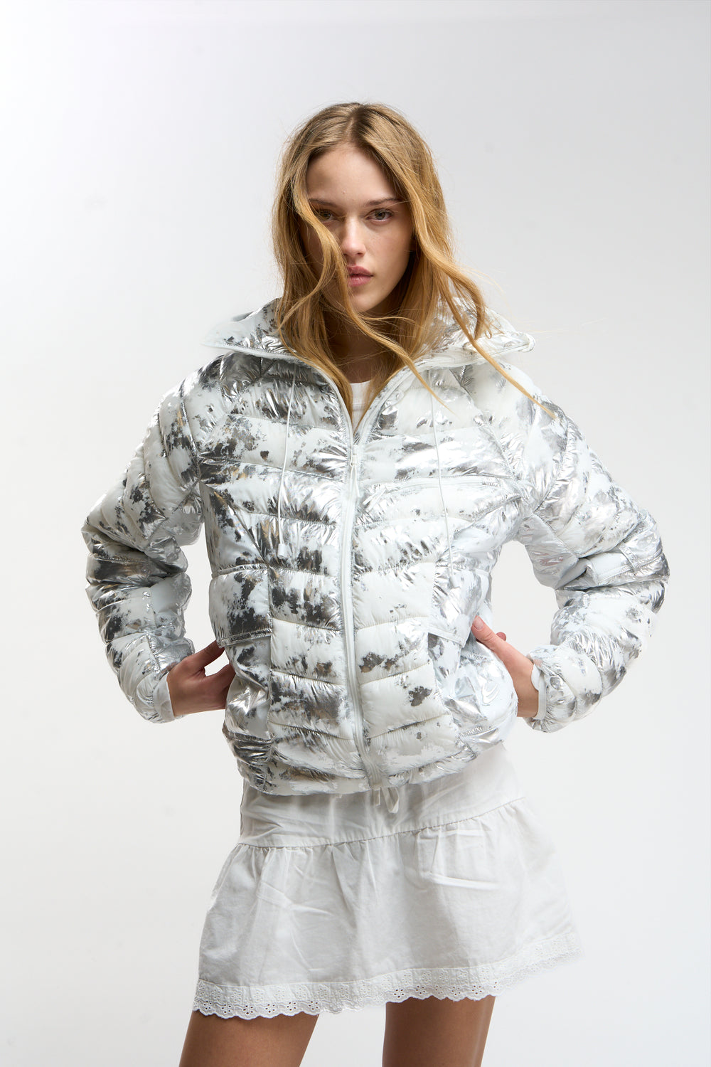 TwoFabric White Puffer