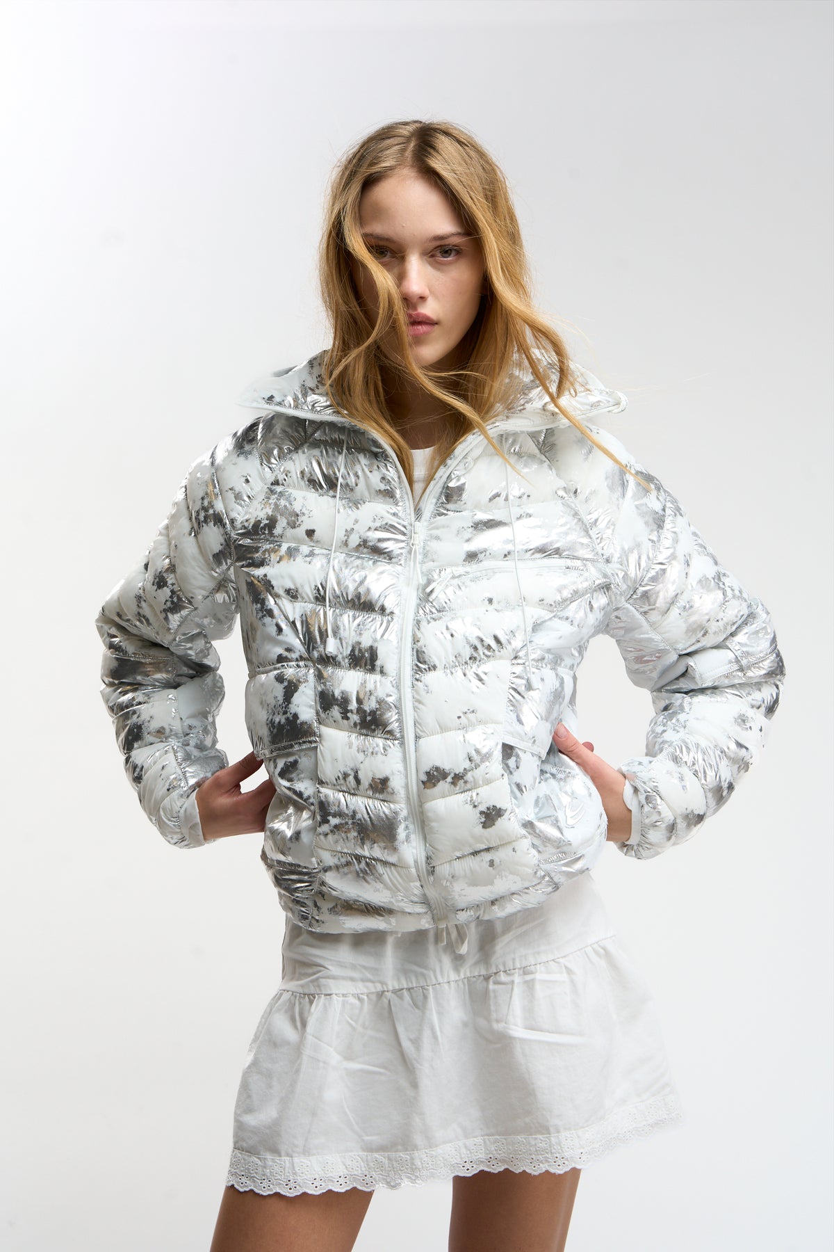 TwoFabric White Puffer