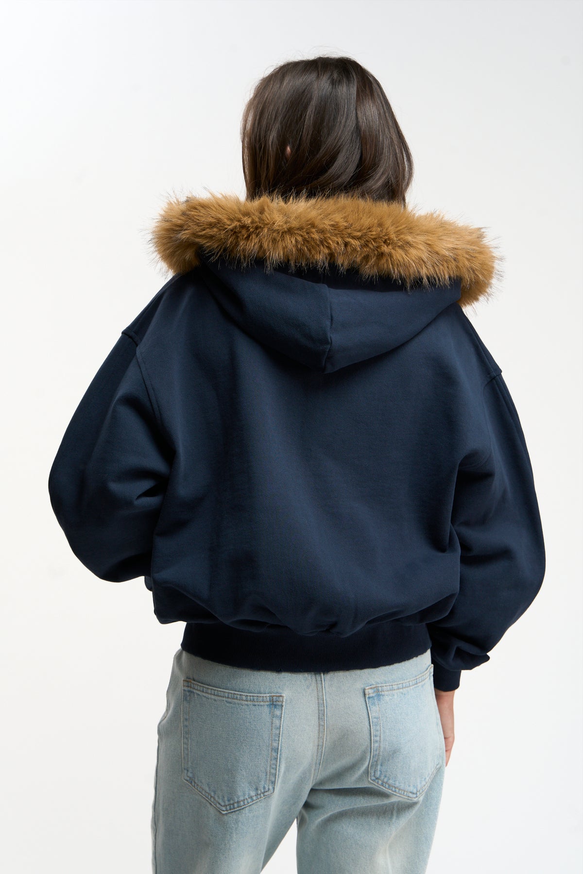 Track Navy Zipper